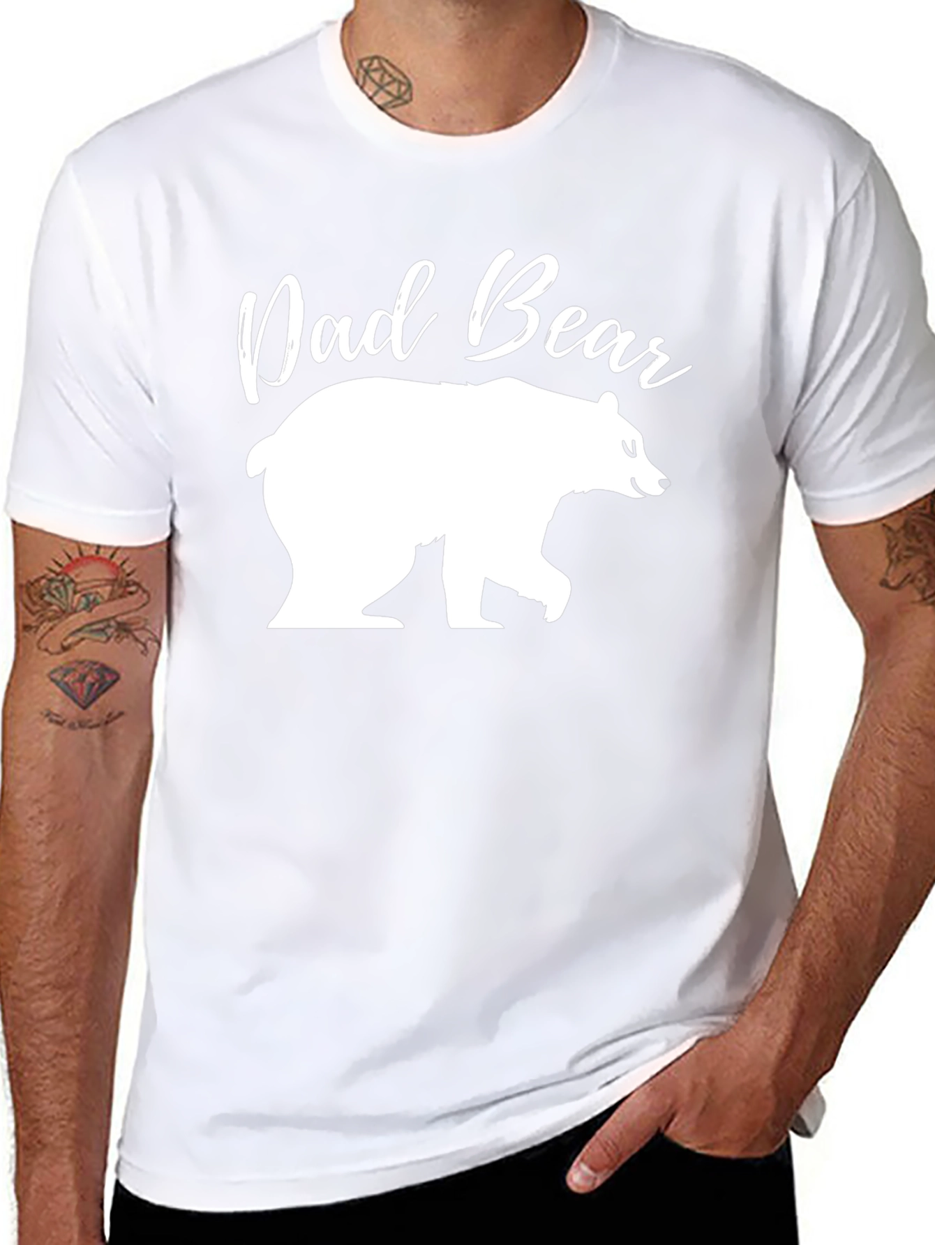 Dad Bear Graphic Tee - Perfect for Fathers Day!