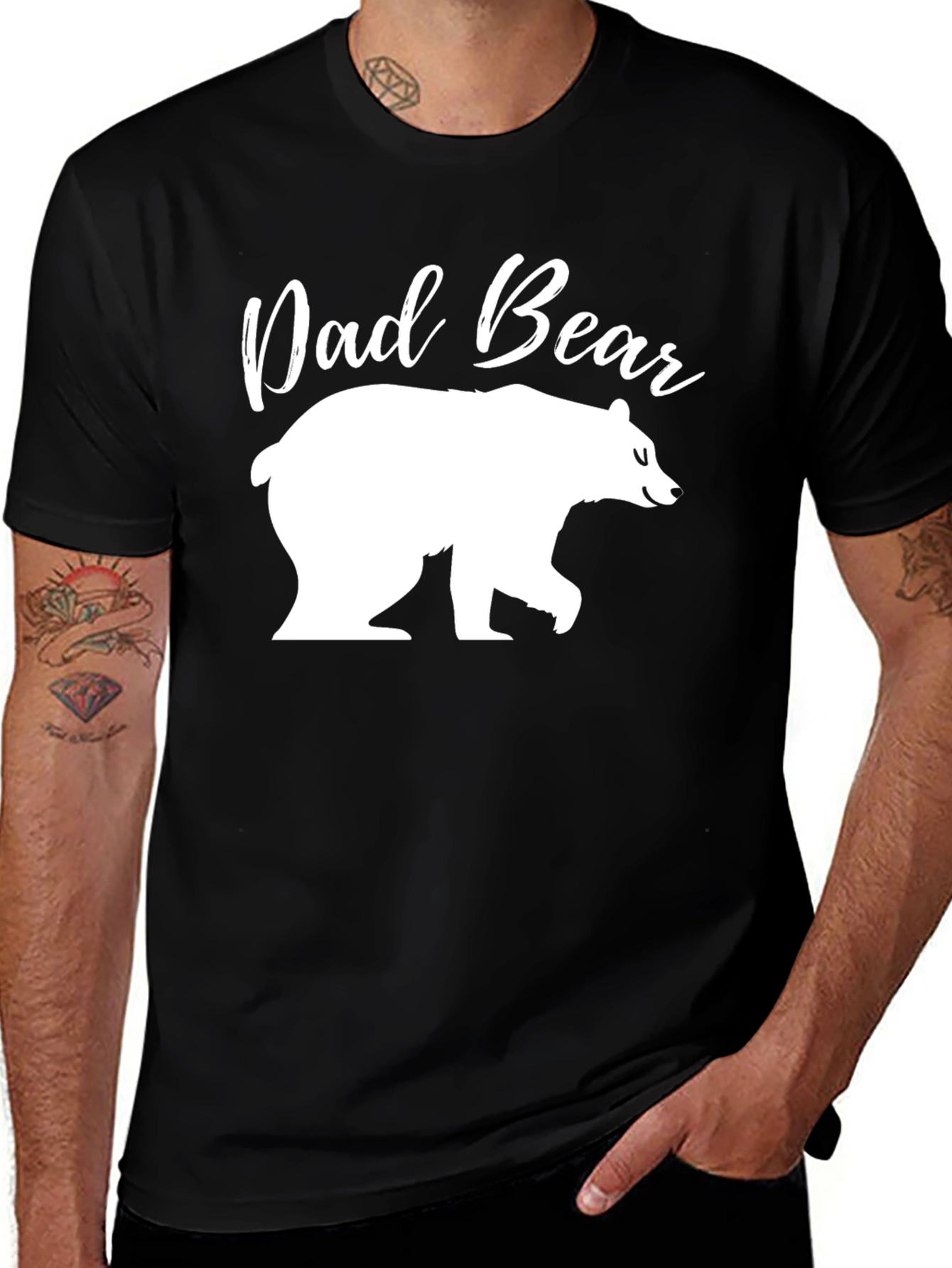 Dad Bear Graphic Tee - Perfect for Fathers Day!