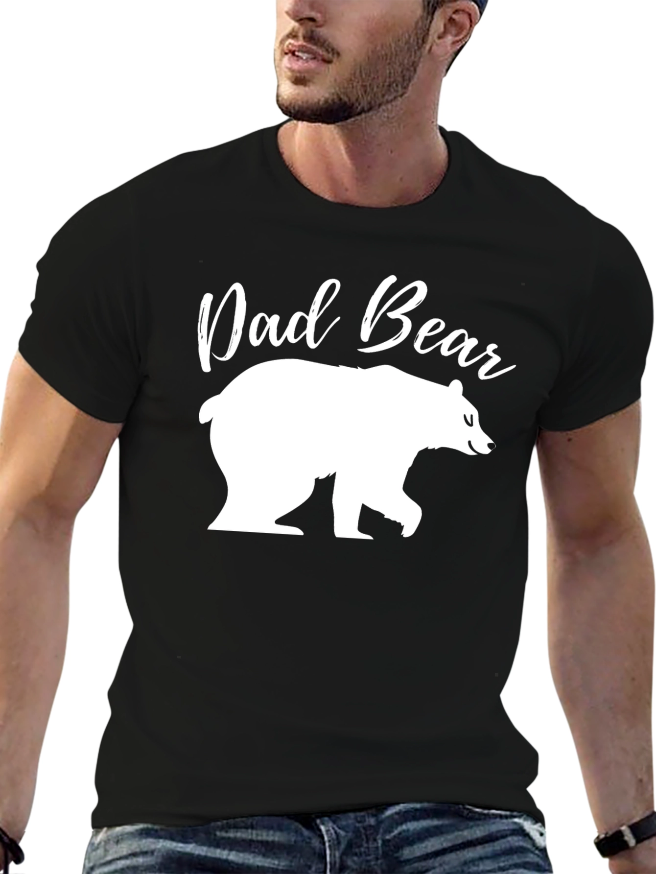 Dad Bear Graphic Tee - Perfect for Fathers Day!