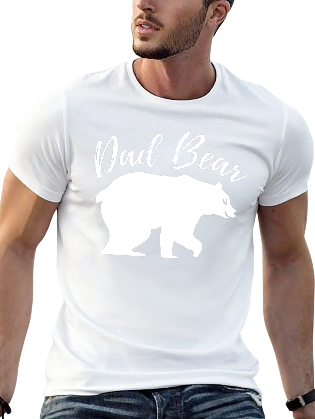 Dad Bear Graphic Tee - Perfect for Fathers Day!