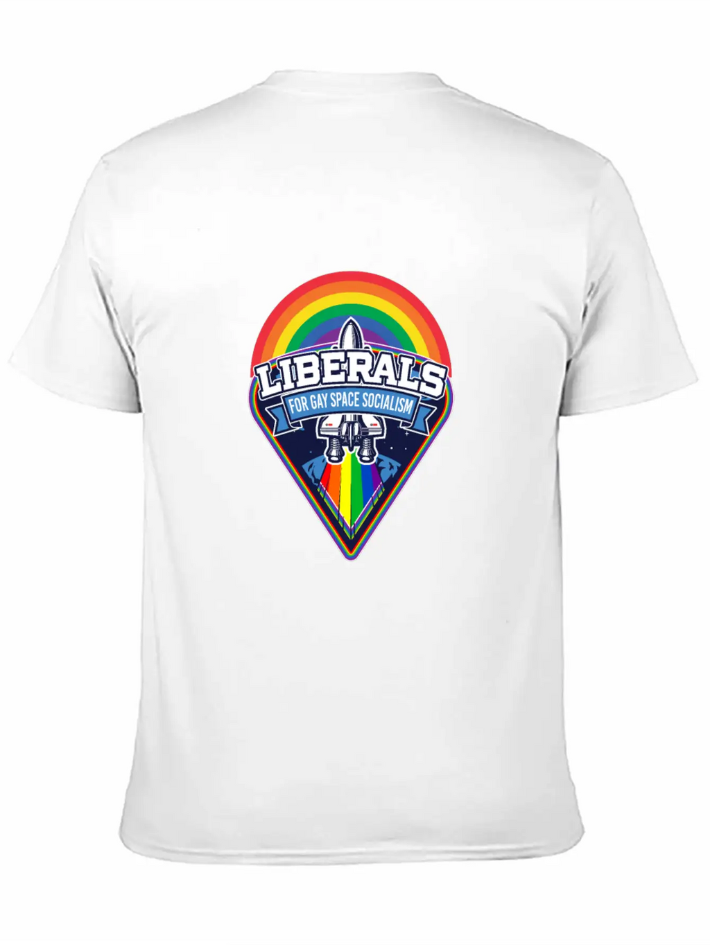 Liberals For Gay Space Socialism LGBT Basic Graphic T-Shirt – Daily Comfort In Soft Cotton