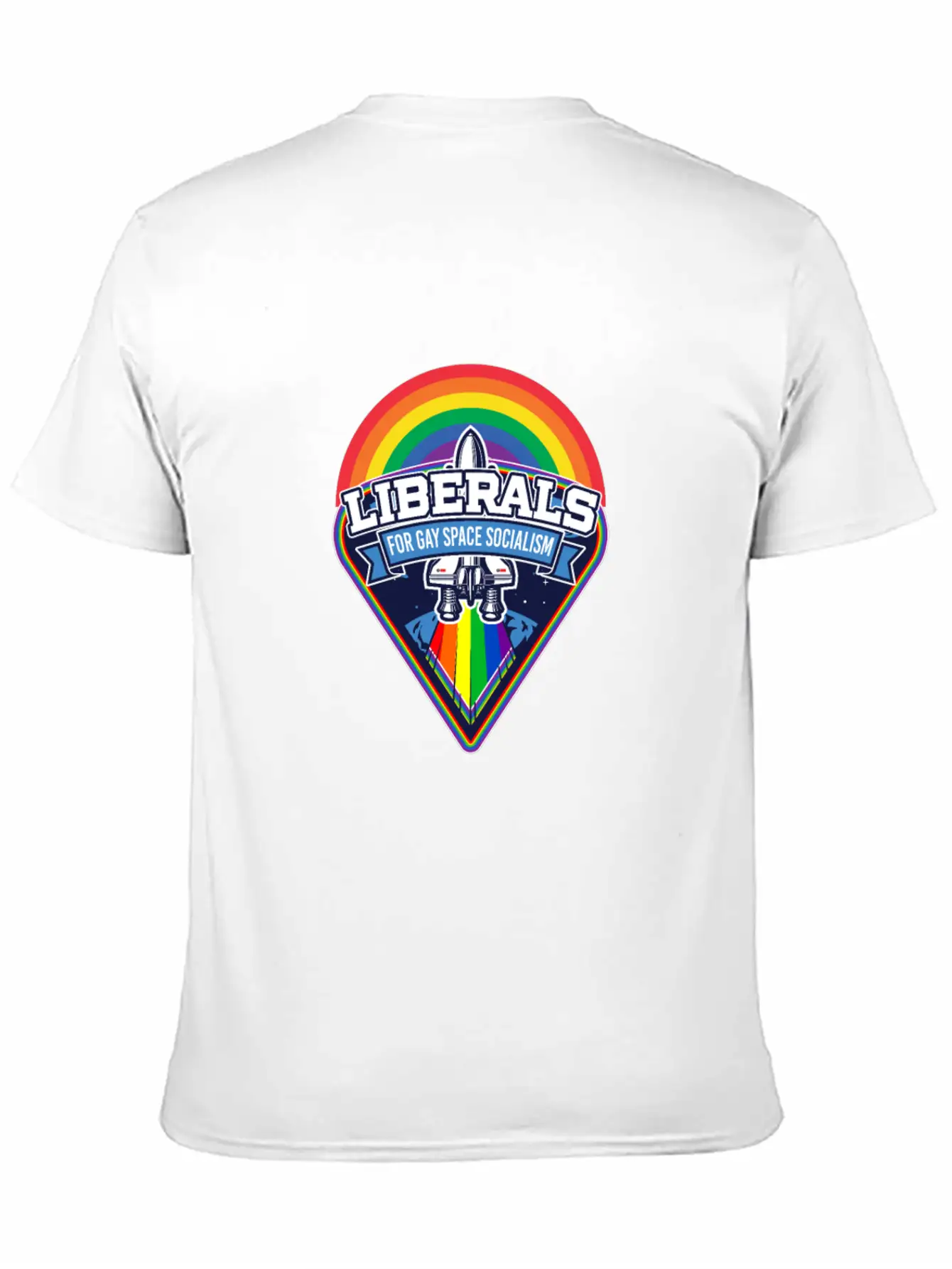 Liberals For Gay Space Socialism LGBT Basic Graphic T-Shirt – Daily Comfort In Soft Cotton