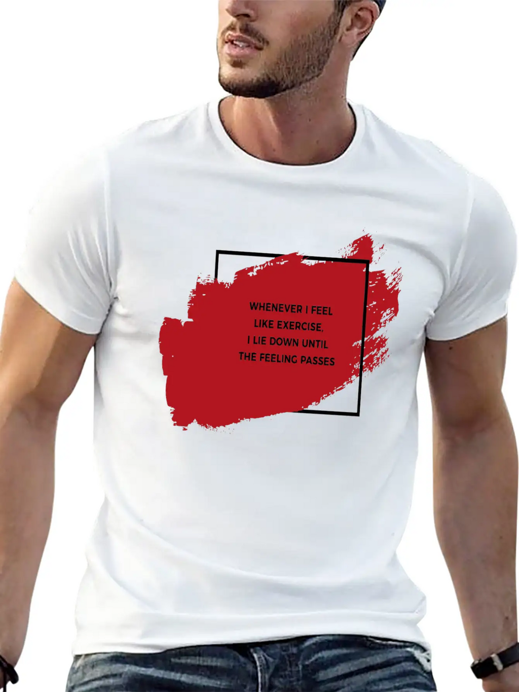 Lie Down Don T Exercise Funny Breathable Soft Cotton T-Shirt – Timeless Casual Look