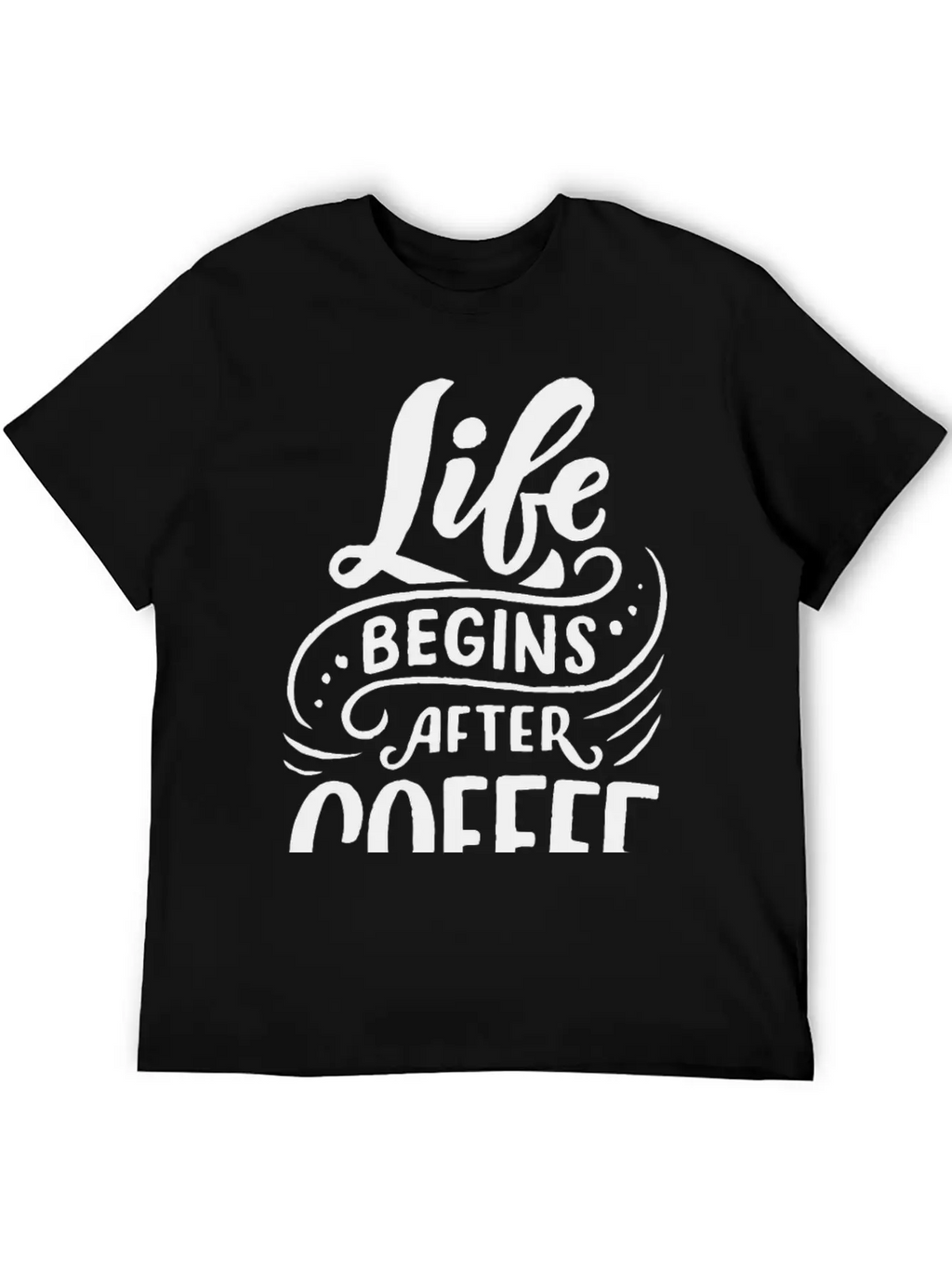 Life Begins After Coffee Timeless Short Sleeve Tee – Comfy And Minimalist Design