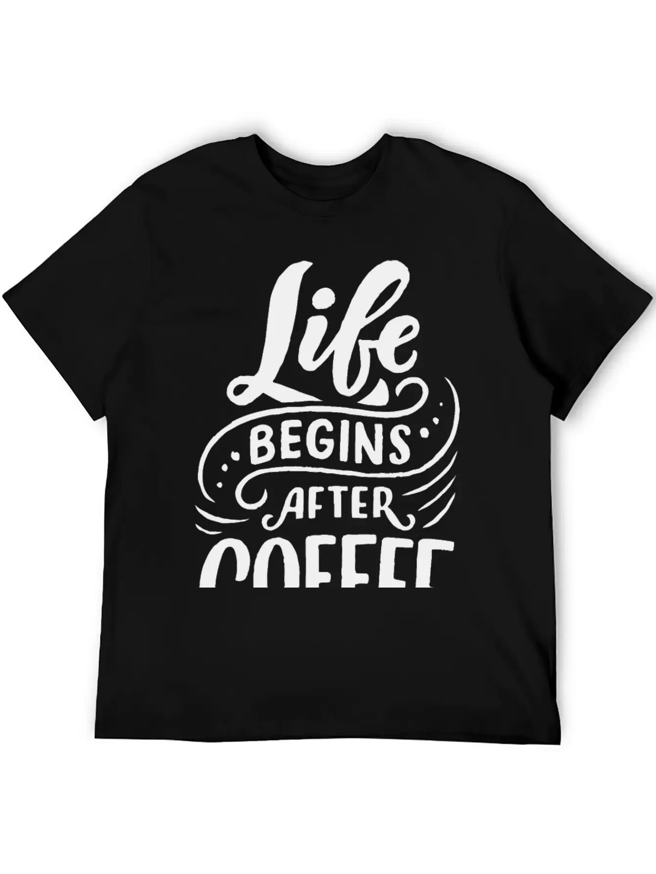 Life Begins After Coffee Timeless Short Sleeve Tee – Comfy And Minimalist Design