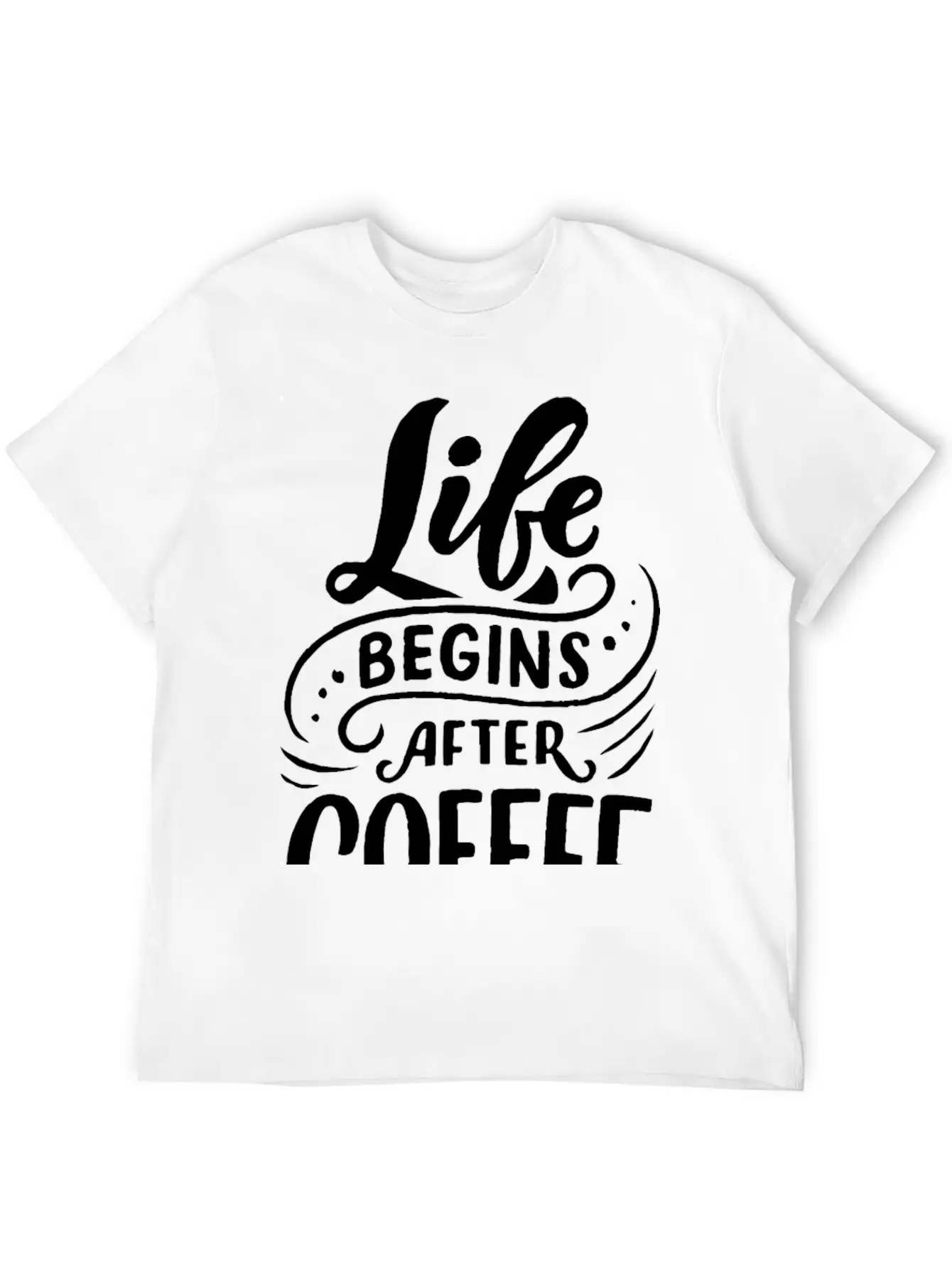 Life Begins After Coffee Timeless Short Sleeve Tee – Comfy And Minimalist Design