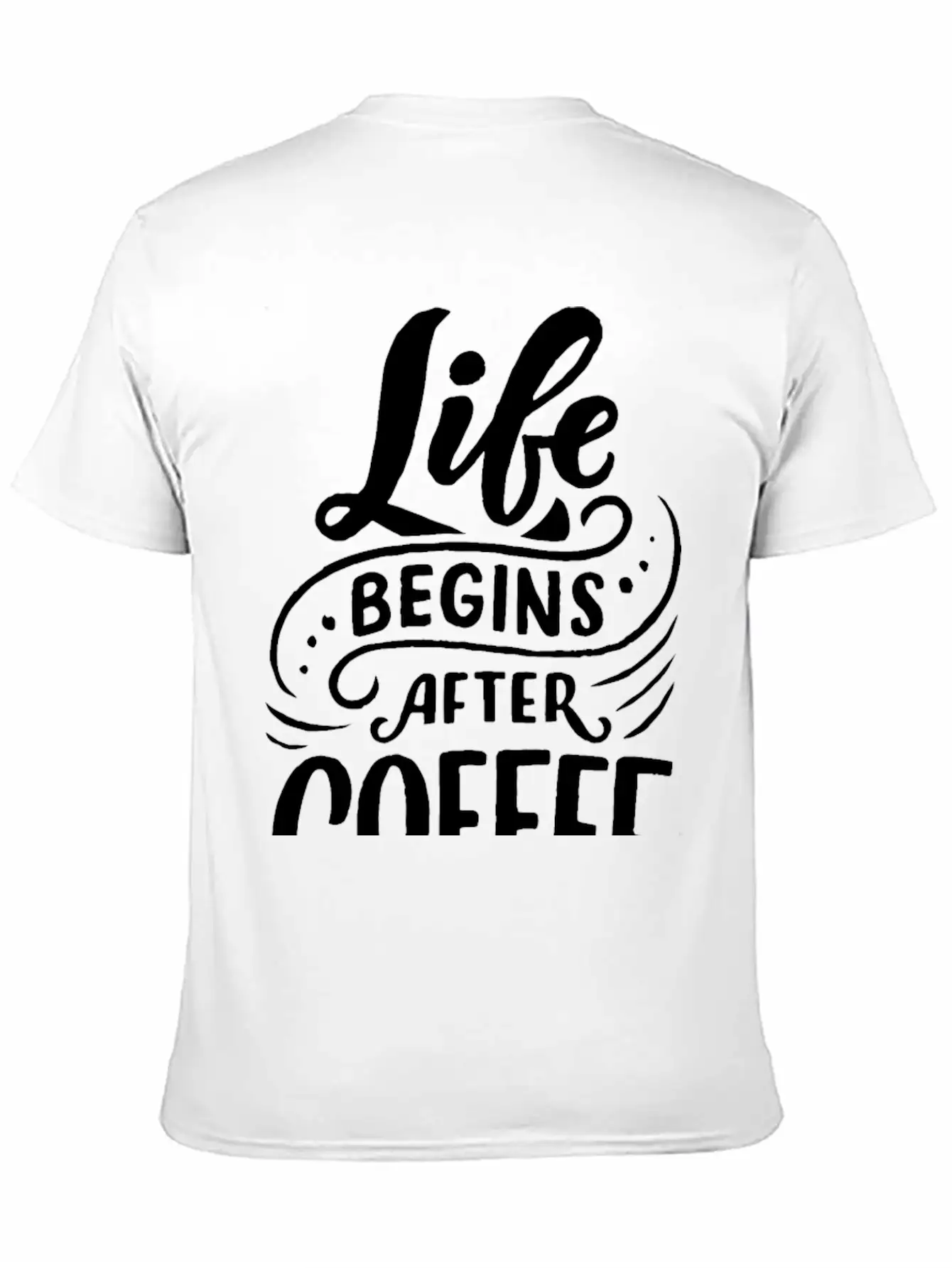 Life Begins After Coffee Timeless Short Sleeve Tee – Comfy And Minimalist Design