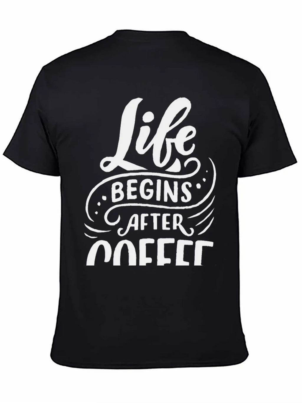 Life Begins After Coffee Timeless Short Sleeve Tee – Comfy And Minimalist Design