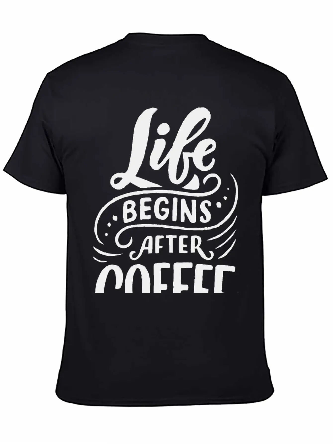 Life Begins After Coffee Timeless Short Sleeve Tee – Comfy And Minimalist Design