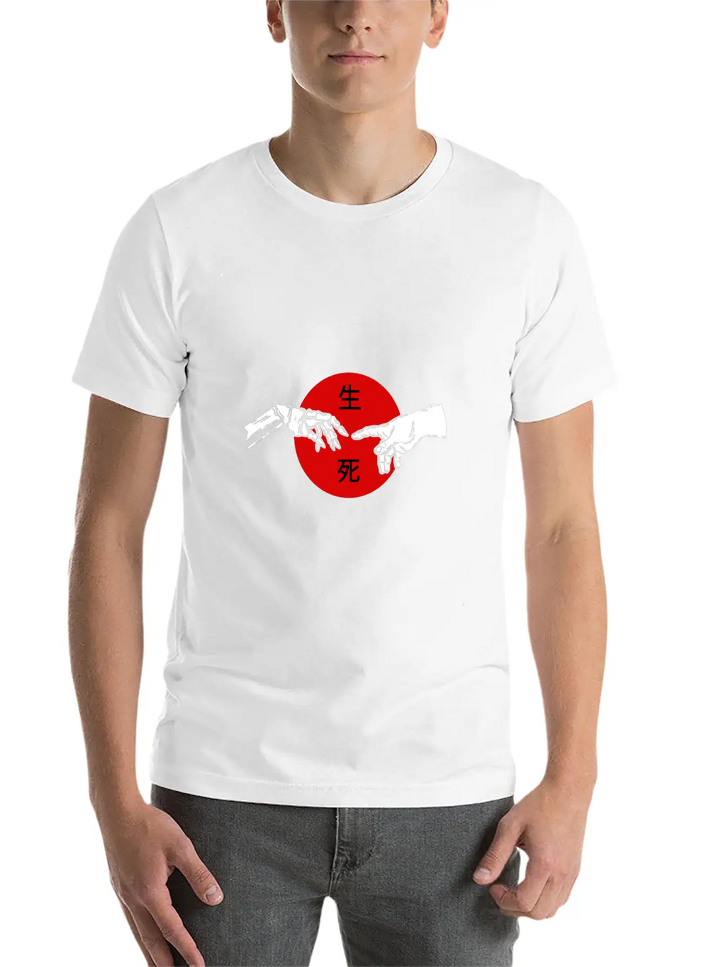 Life Death Japanese Aesthetic Grunge Goth Kanji Da Basic Graphic T-Shirt – Daily Comfort In Soft Cotton