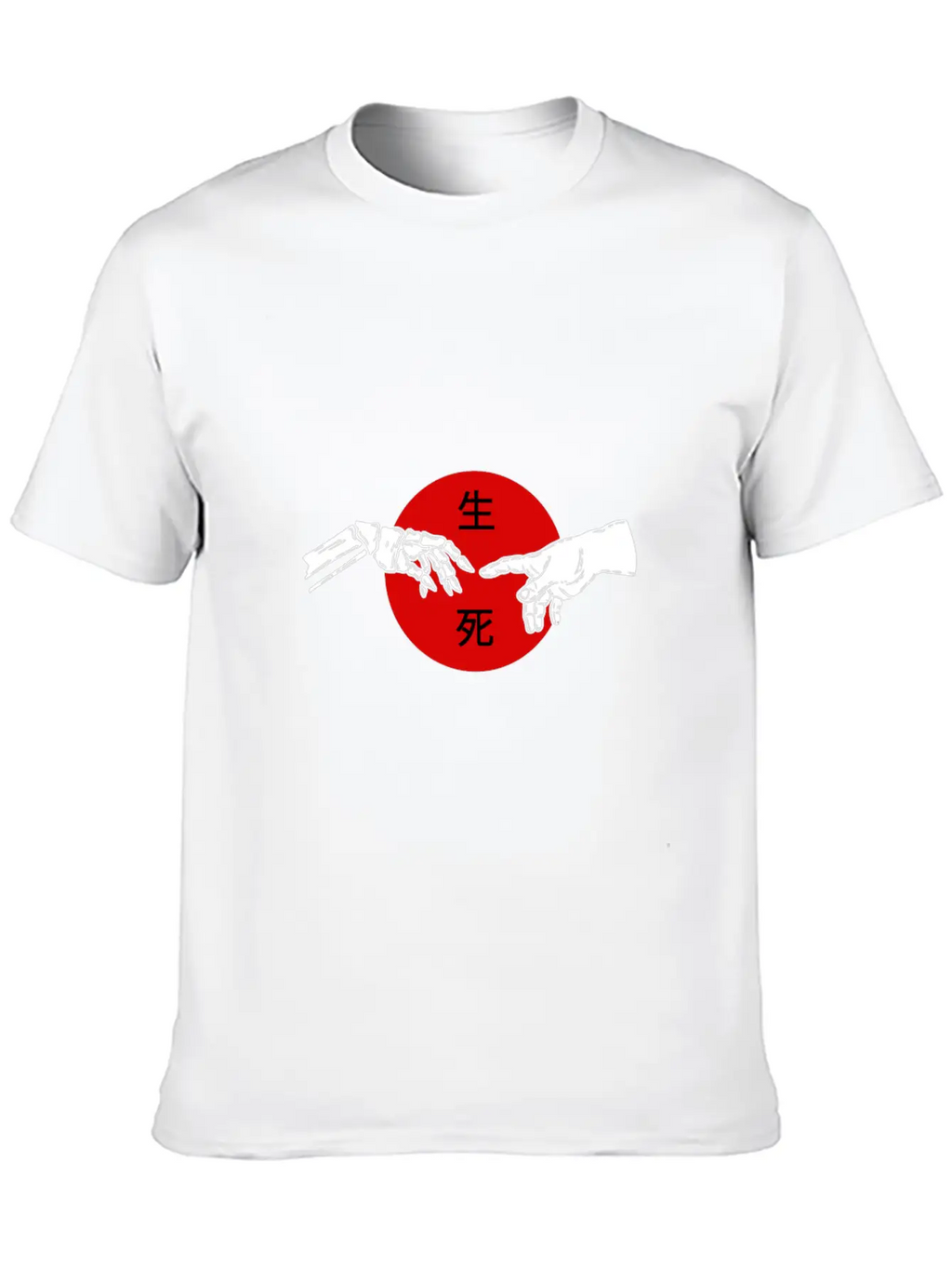 Life Death Japanese Aesthetic Grunge Goth Kanji Da Basic Graphic T-Shirt – Daily Comfort In Soft Cotton