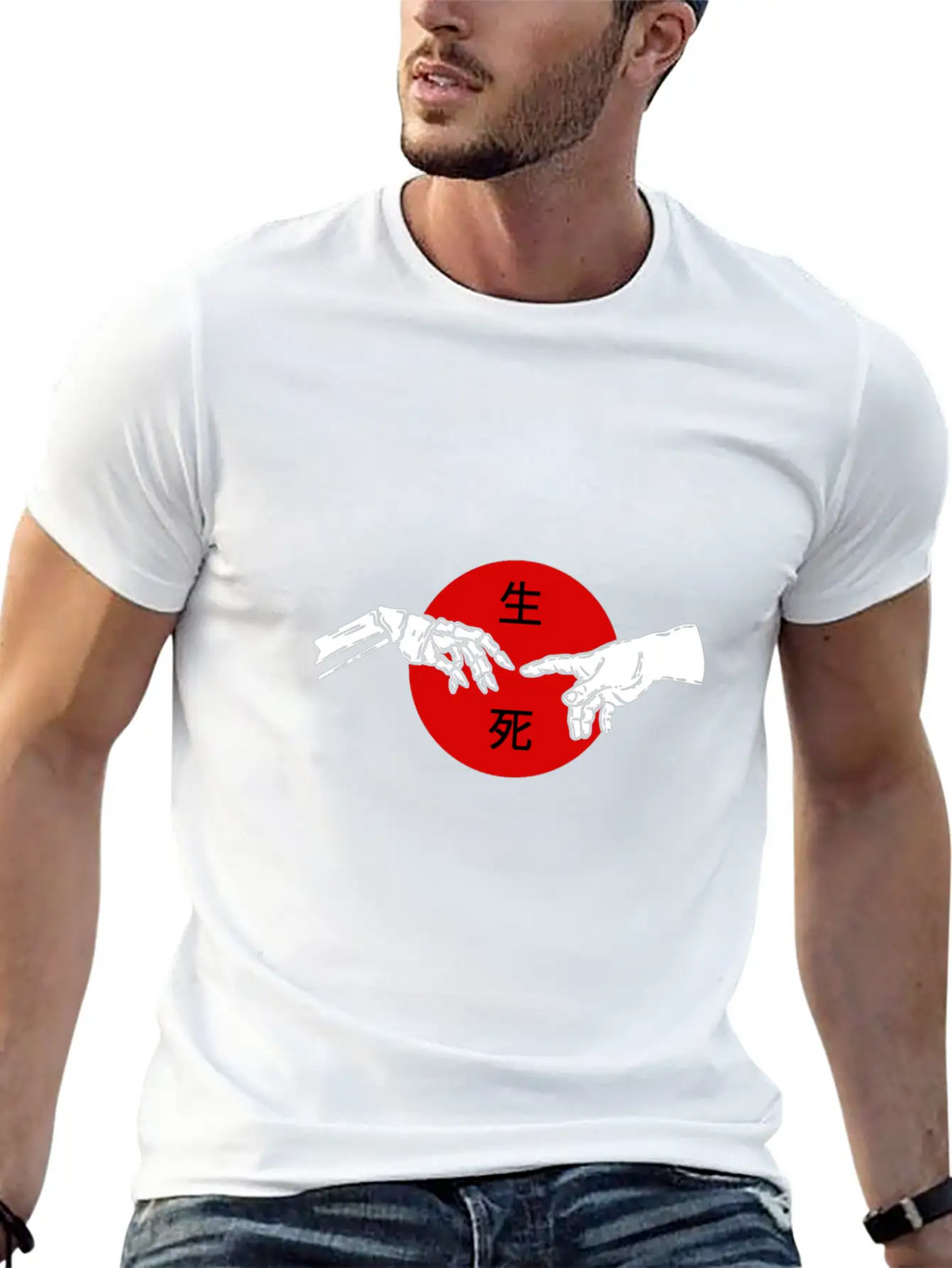 Life Death Japanese Aesthetic Grunge Goth Kanji Da Basic Graphic T-Shirt – Daily Comfort In Soft Cotton