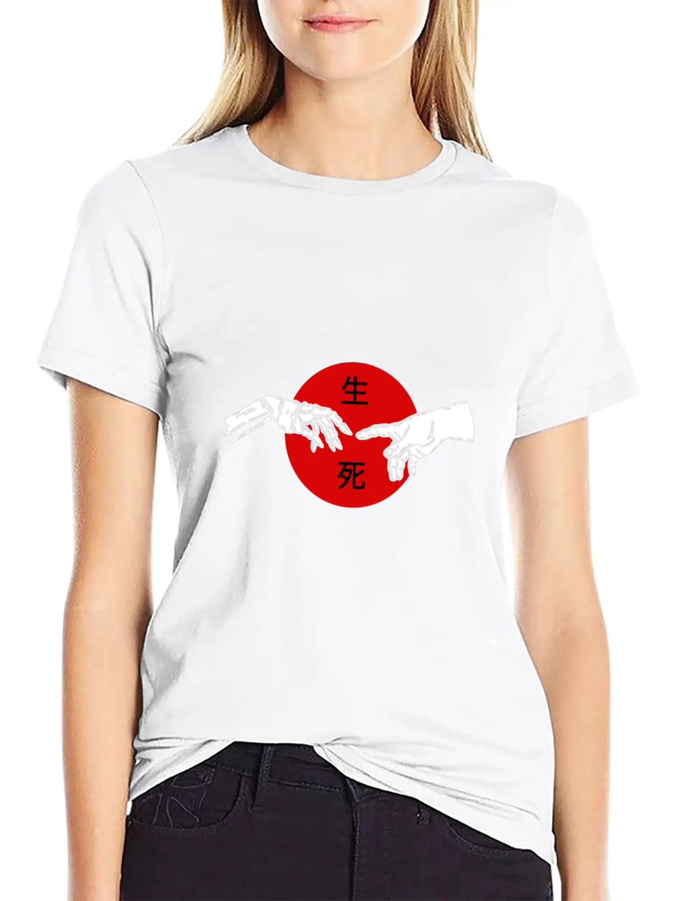 Life Death Japanese Aesthetic Grunge Goth Kanji Da Basic Graphic T-Shirt – Daily Comfort In Soft Cotton