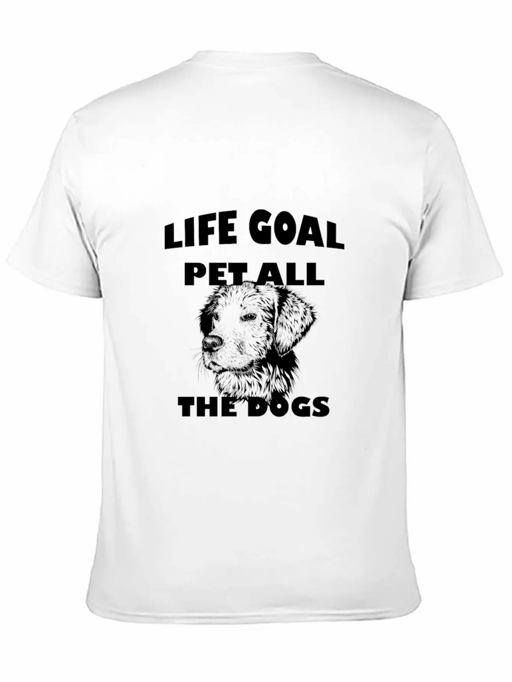 Life Goal Pet All The Dogs Pet Lover Breathable Soft Cotton T-Shirt – Timeless Casual Look