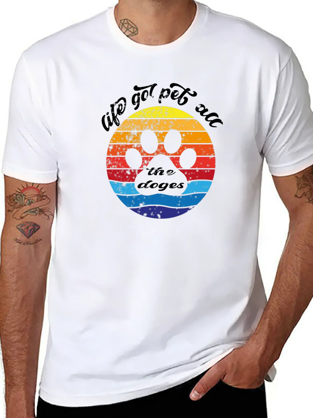 LIFE GOL PET ALL THE DOGES Classic Cotton Tee – Unisex Comfort For Any Season