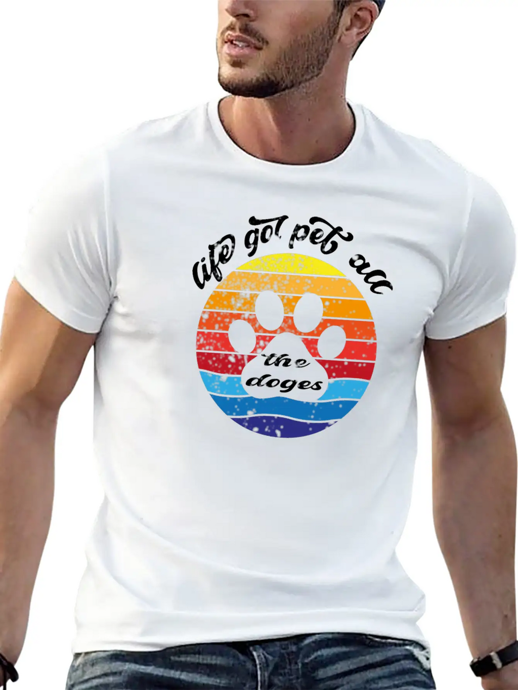 LIFE GOL PET ALL THE DOGES Classic Cotton Tee – Unisex Comfort For Any Season