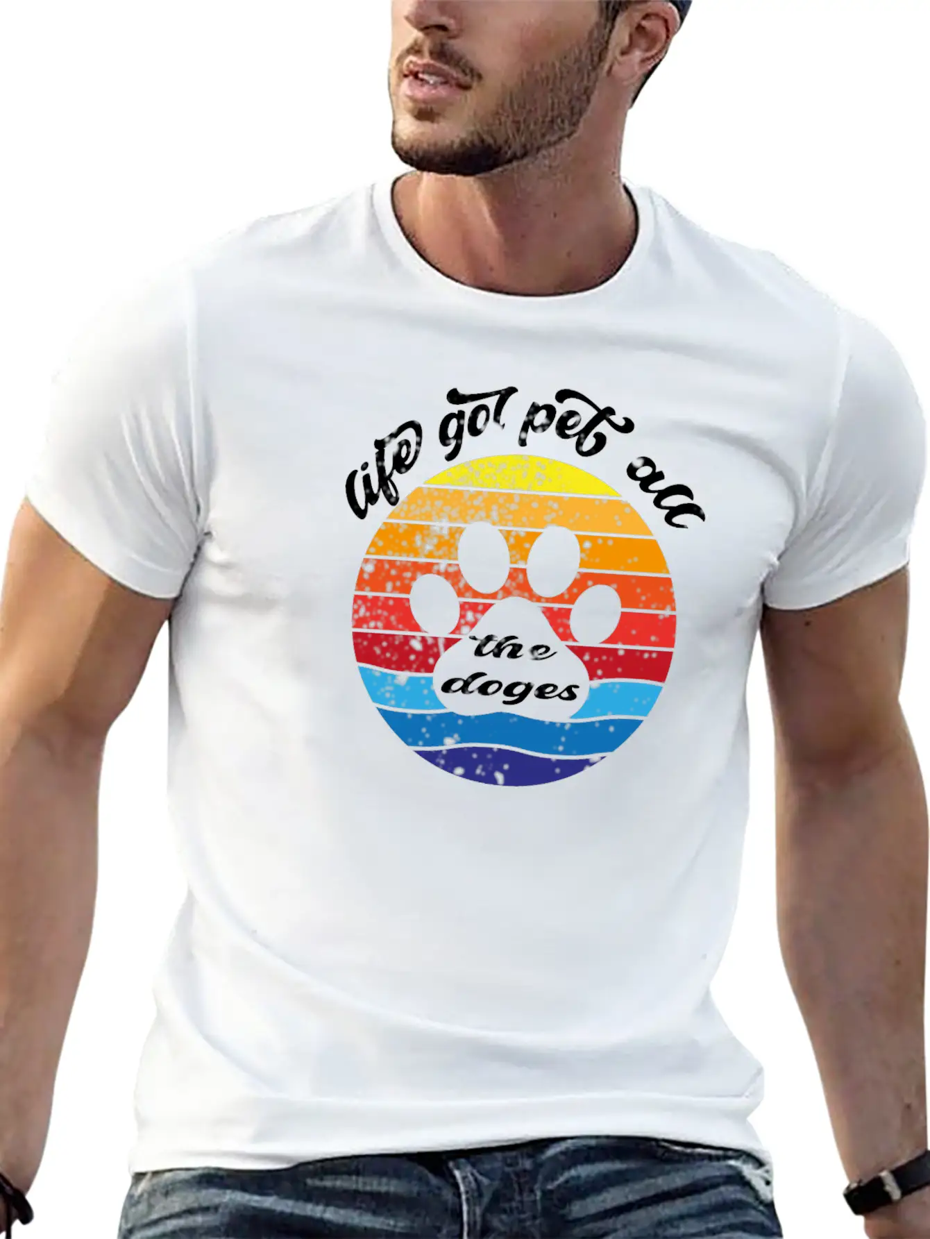 LIFE GOL PET ALL THE DOGES Classic Cotton Tee – Unisex Comfort For Any Season