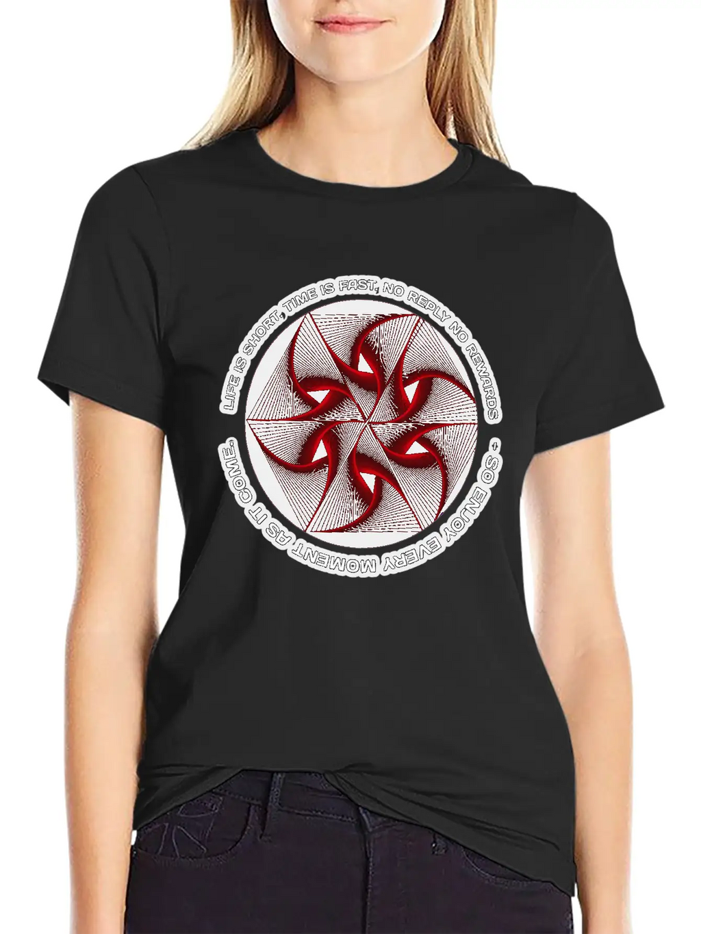 Life Is Hard, Life Is Short Beautiful Funny Round Basic Graphic T-Shirt – Daily Comfort In Soft Cotton