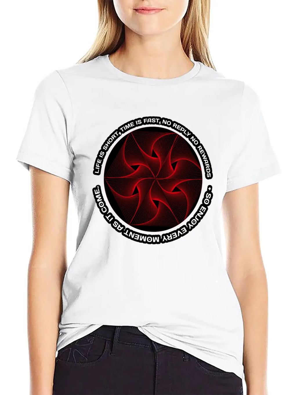 Life Is Hard, Life Is Short Beautiful Funny Round Basic Graphic T-Shirt – Daily Comfort In Soft Cotton