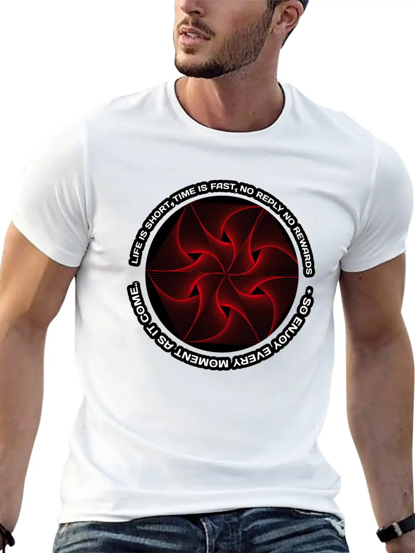 Life Is Hard, Life Is Short Beautiful Funny Round Basic Graphic T-Shirt – Daily Comfort In Soft Cotton