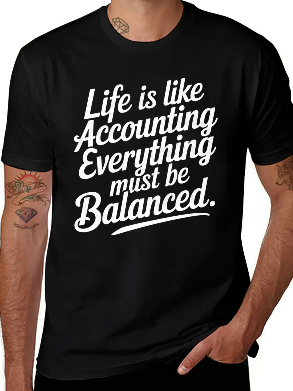 Life Is Like Accounting Everything Must Balanced5 Classic Cotton Tee – Unisex Comfort For Any Season