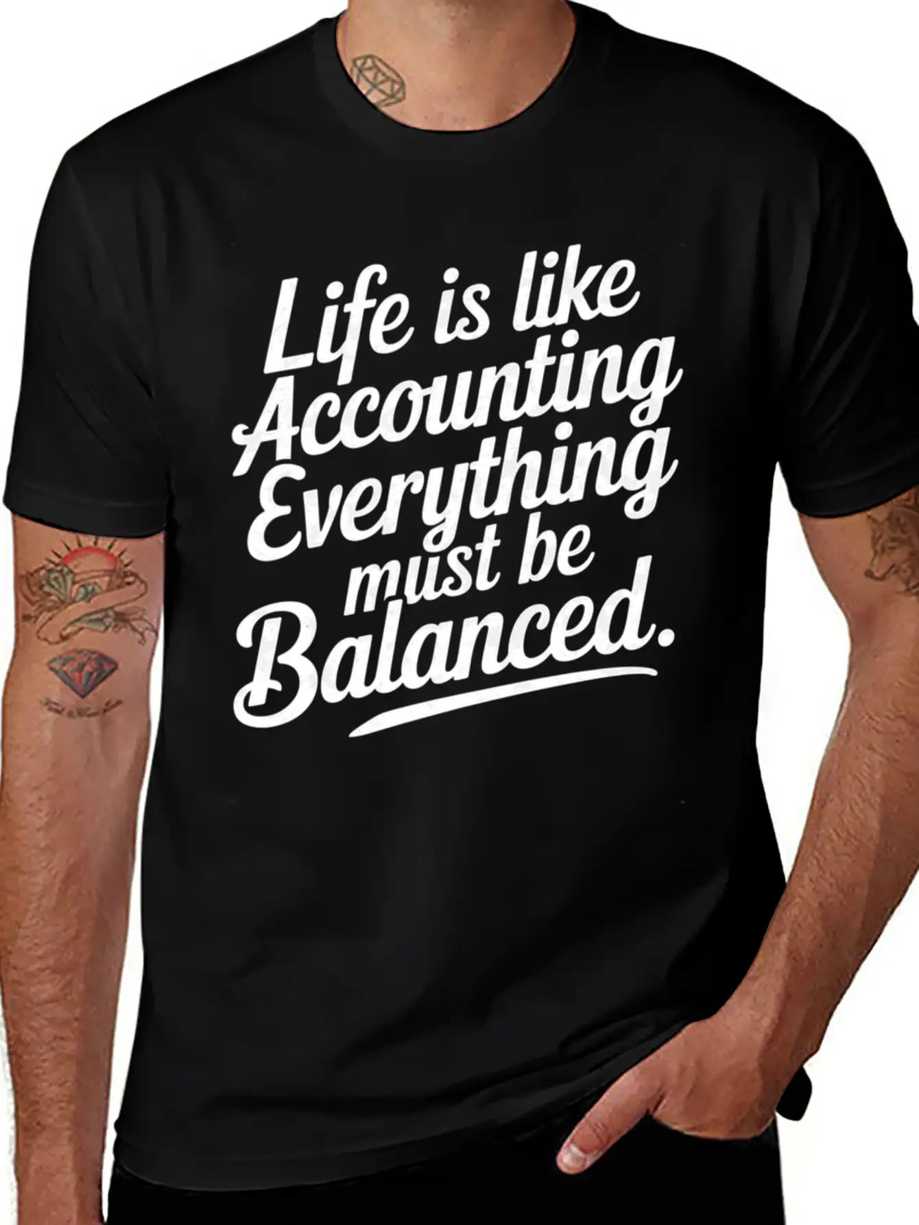 Life Is Like Accounting Everything Must Balanced5 Classic Cotton Tee – Unisex Comfort For Any Season
