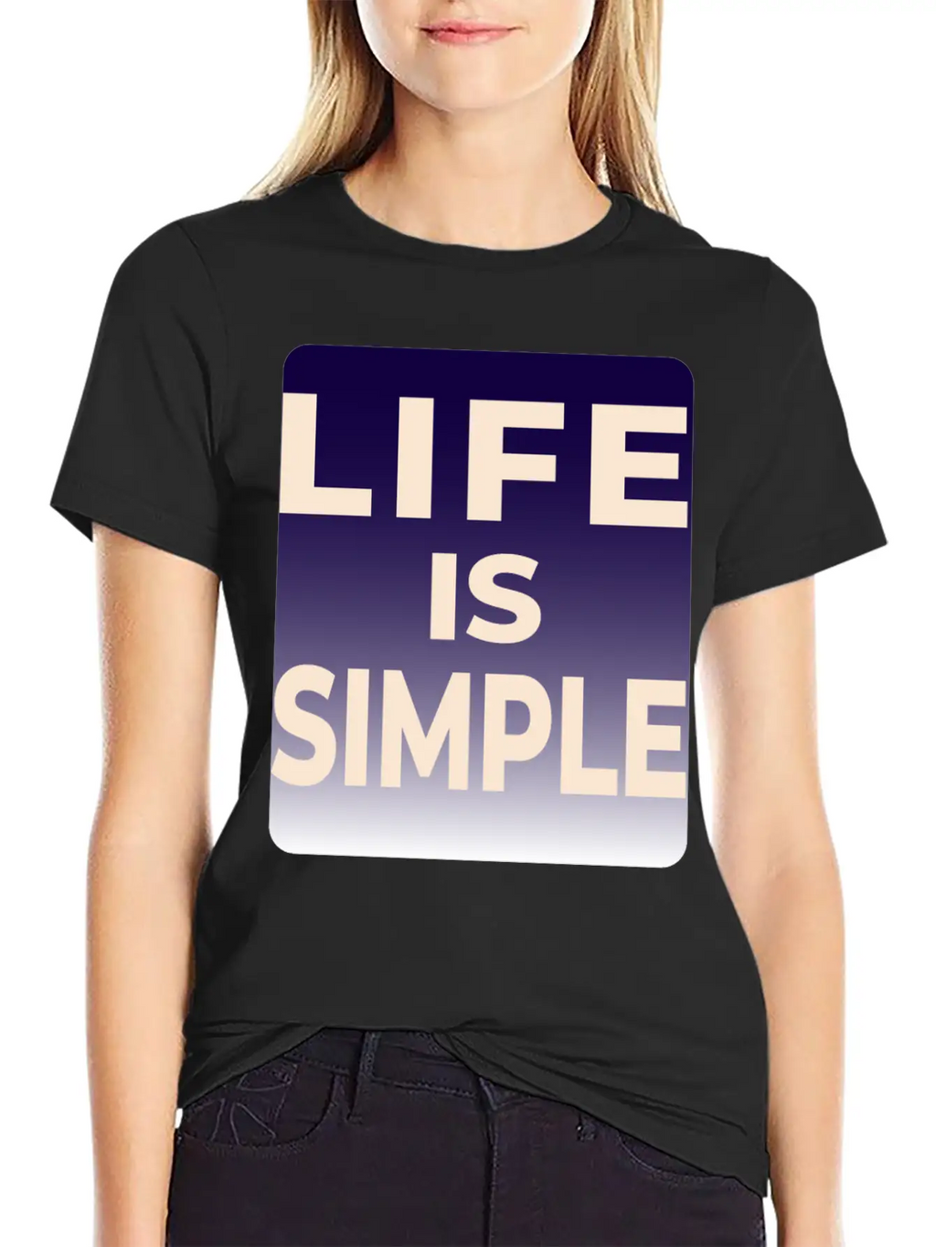LIFE IS SIMPLE T-SHIRT Breathable Soft Cotton T-Shirt – Timeless Casual Look