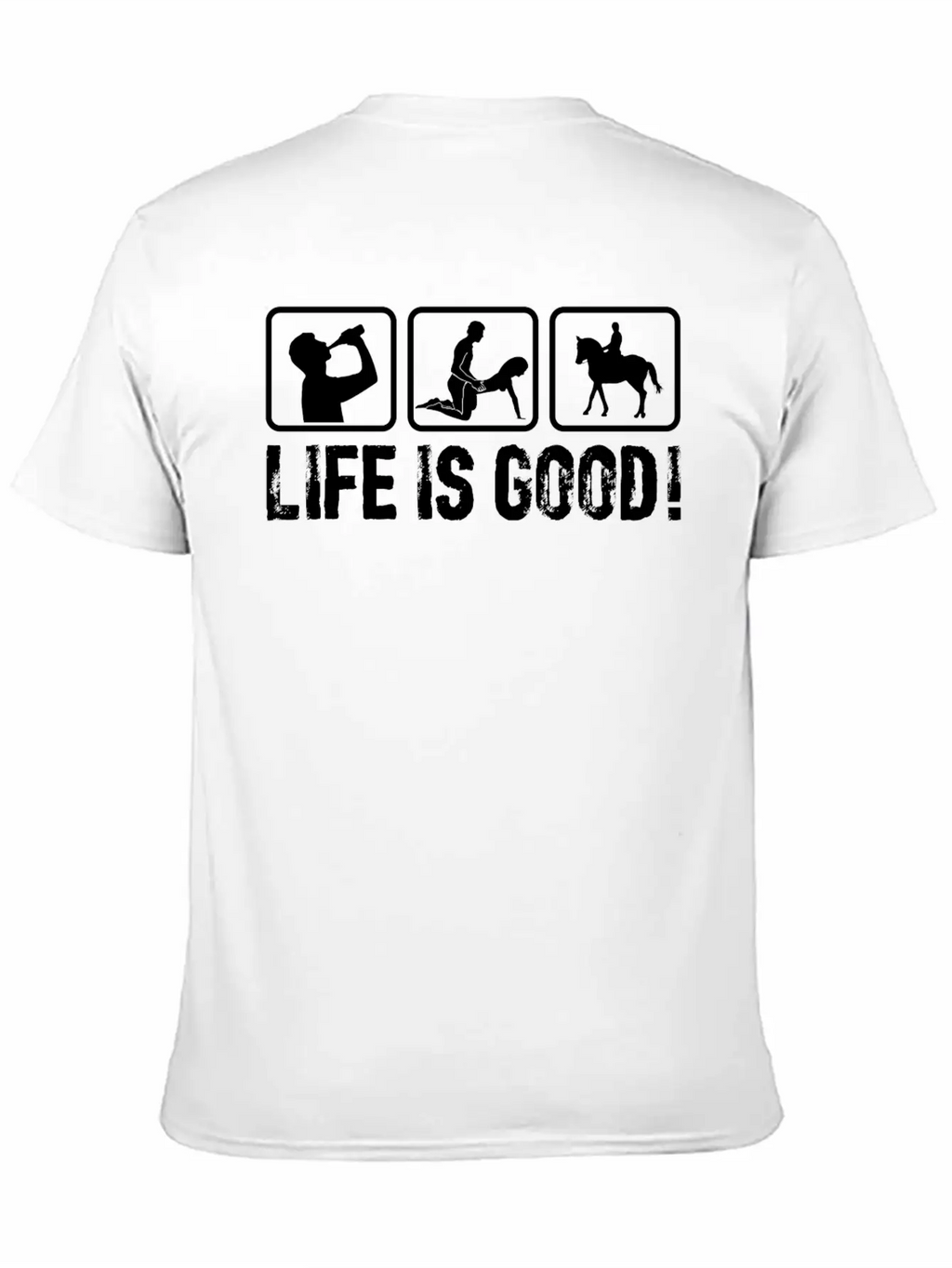 Life Is So Good! Breathable Graphic T-Shirt – Perfect For Casual Days