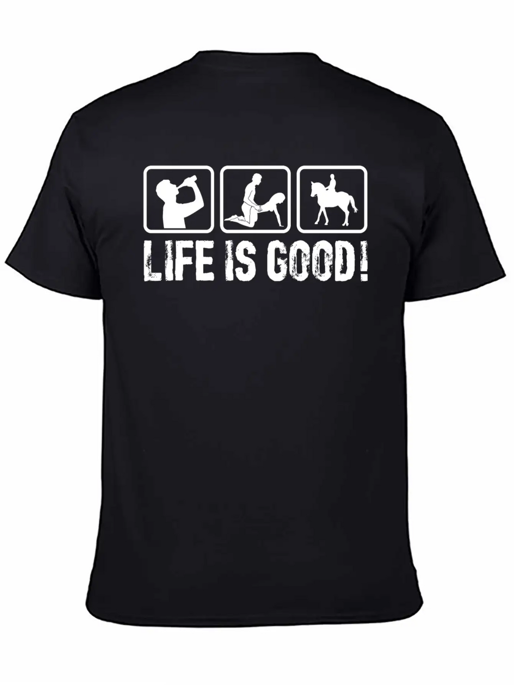 Life Is So Good! Breathable Graphic T-Shirt – Perfect For Casual Days