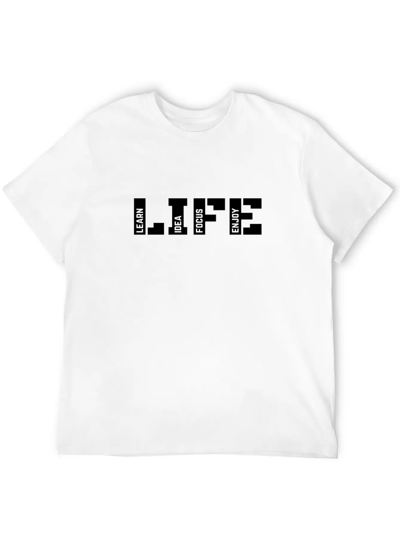 Life Learn, Idea, Focus, Enjoy Classic Cotton Tee – Unisex Comfort For Any Season