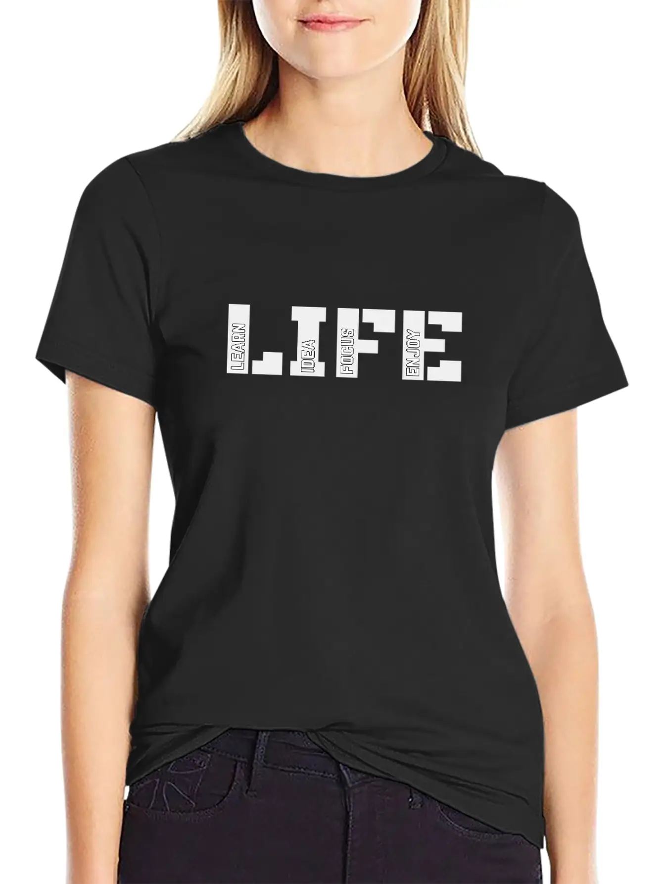 Life Learn, Idea, Focus, Enjoy Classic Cotton Tee – Unisex Comfort For Any Season