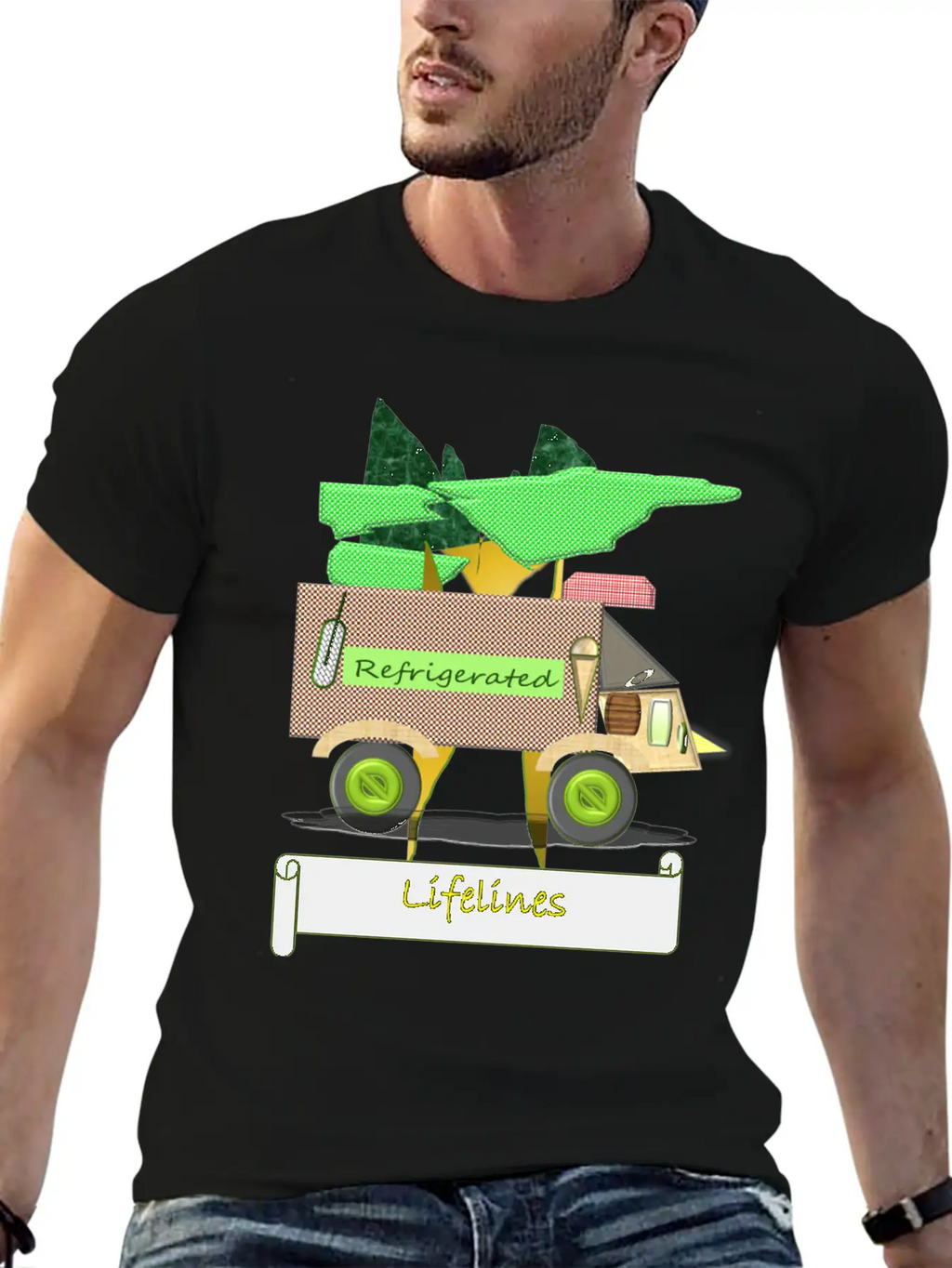 Life Lines- Civilization And And Modernization. Basic Graphic T-Shirt – Daily Comfort In Soft Cotton
