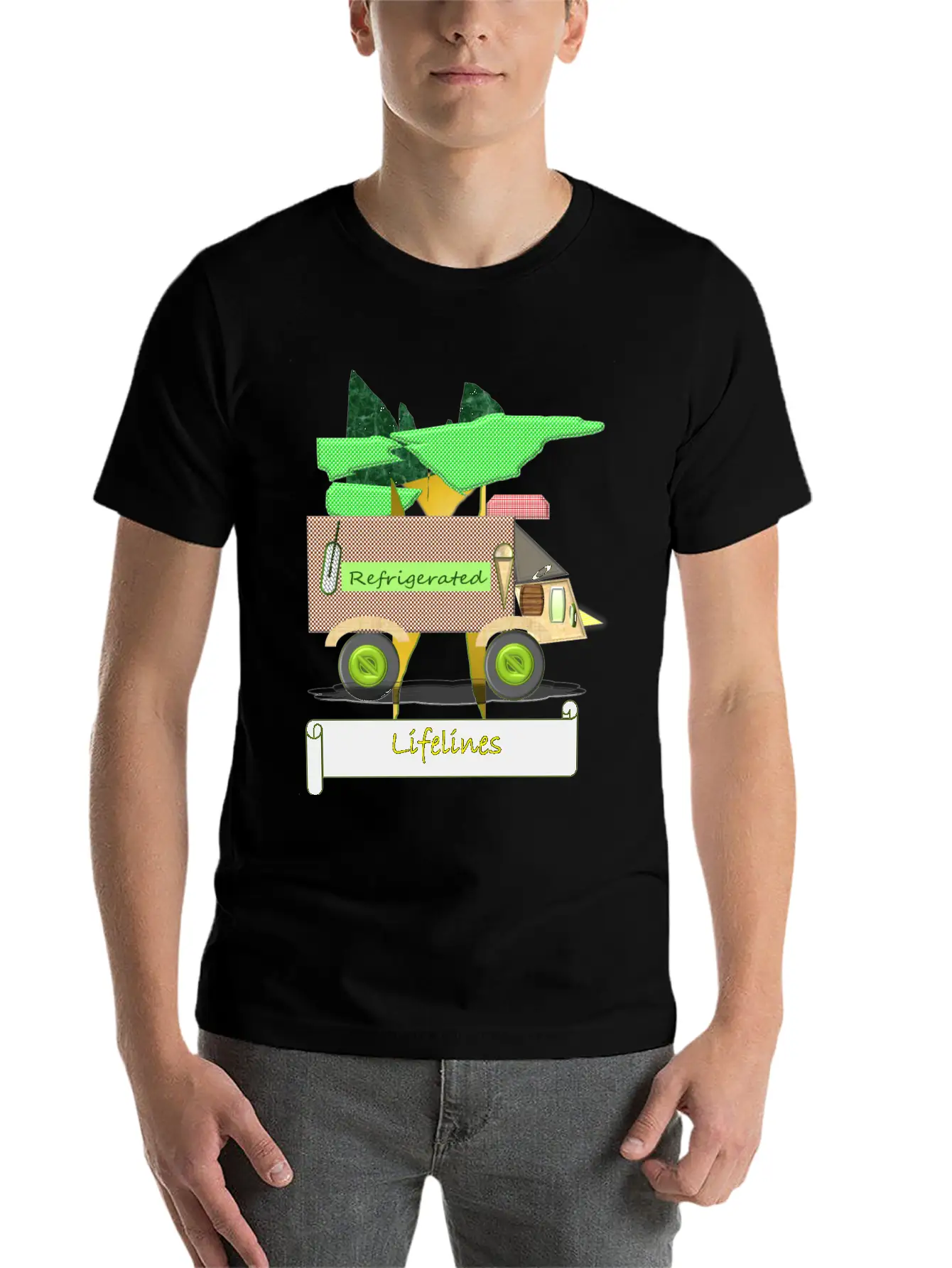 Life Lines- Civilization And And Modernization. Basic Graphic T-Shirt – Daily Comfort In Soft Cotton