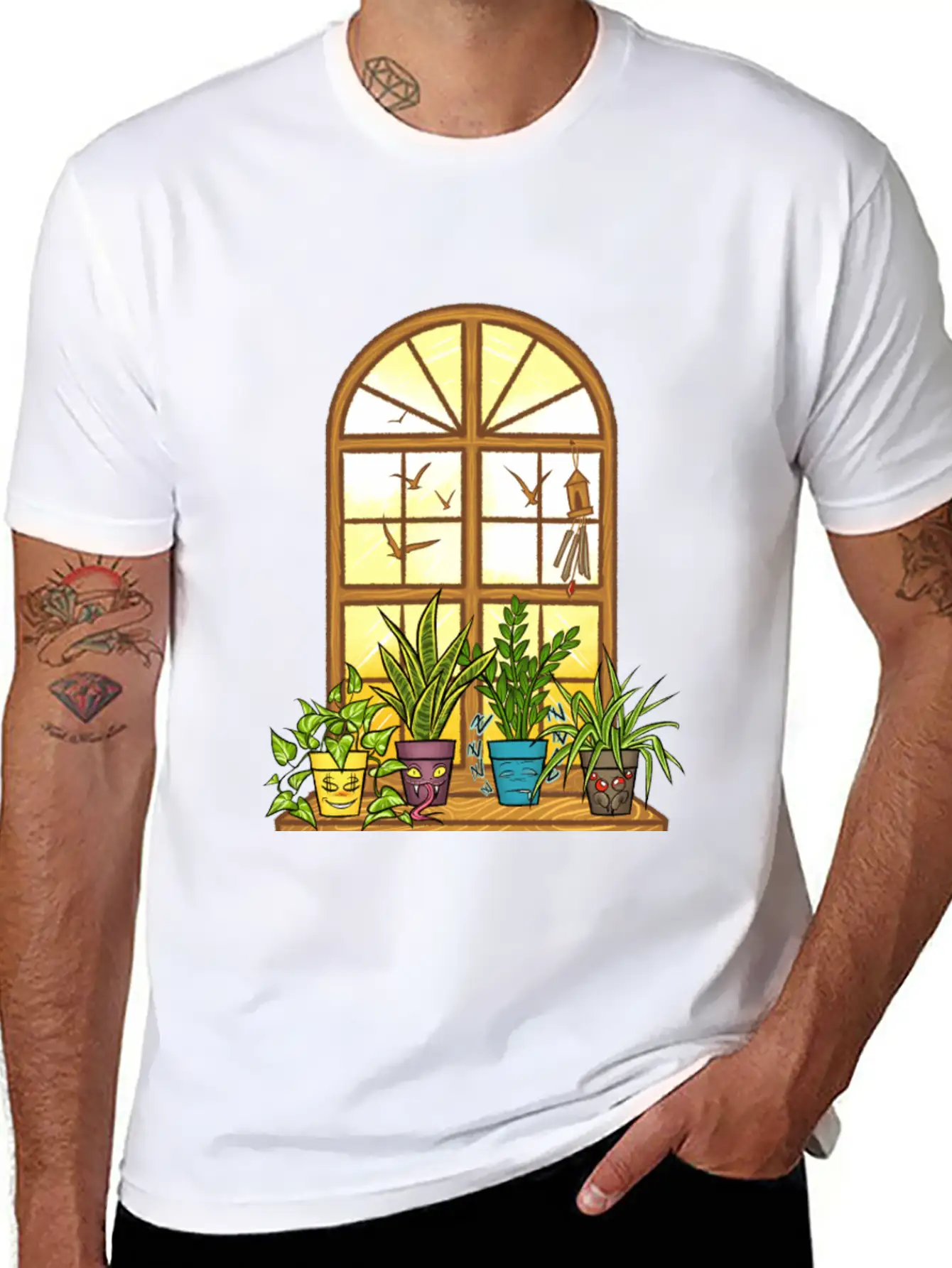 Life Of Indoor Plants- Good Morning Sunshine Stylish Everyday T-Shirt – Unisex Basic Cotton Tee