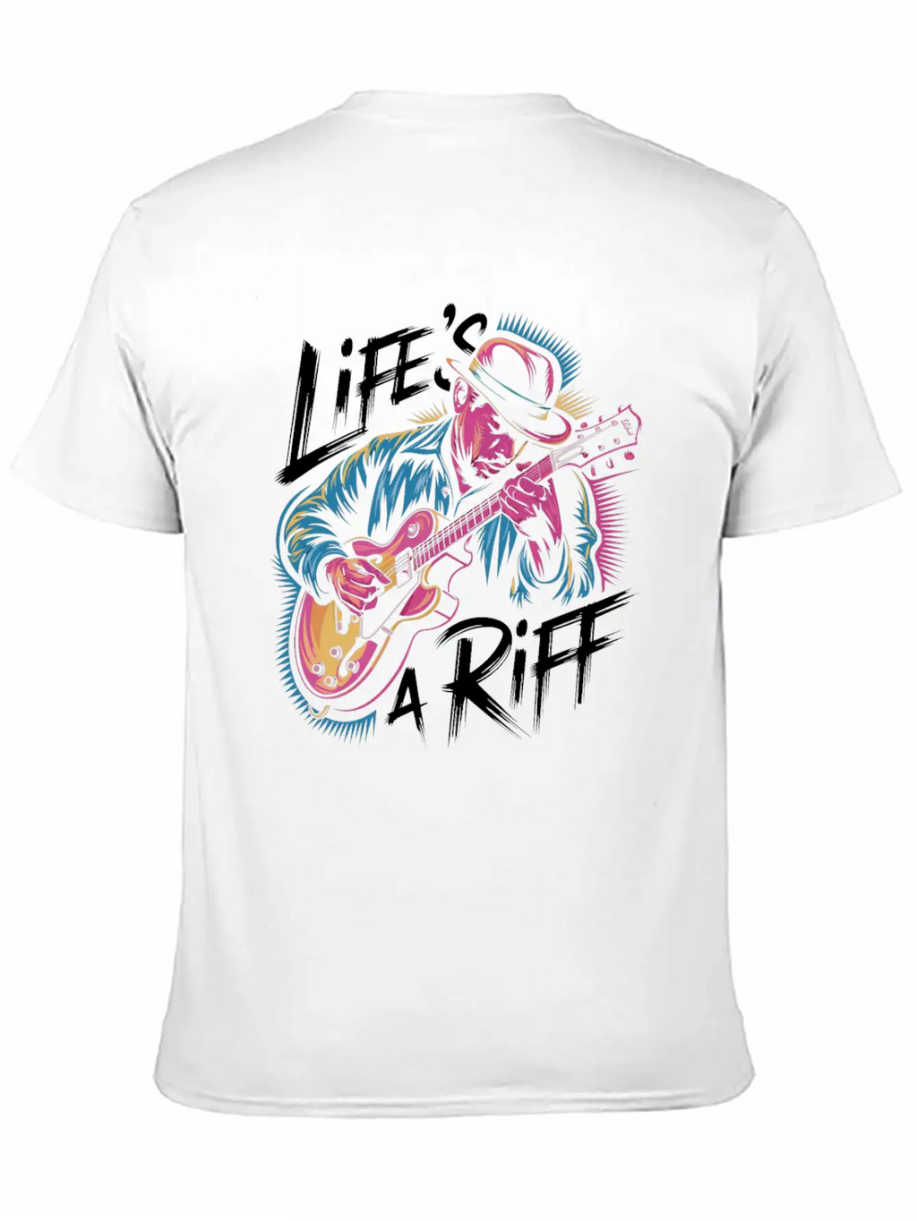 Life's A Riff: Embrace The Jazz Vibe Essential Cotton Tee For Daily Outfits – Unisex Style