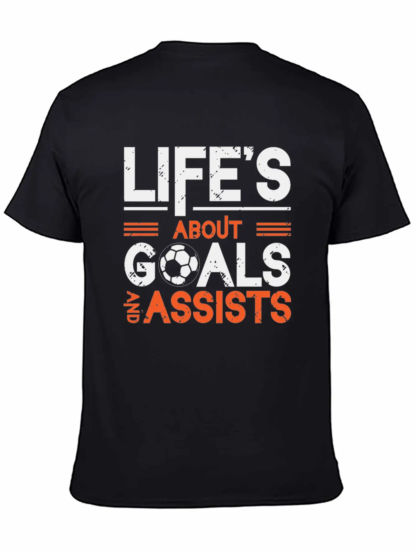 Life's About Goals And Assists Soccer Essential Cotton Tee For Daily Outfits – Unisex Style