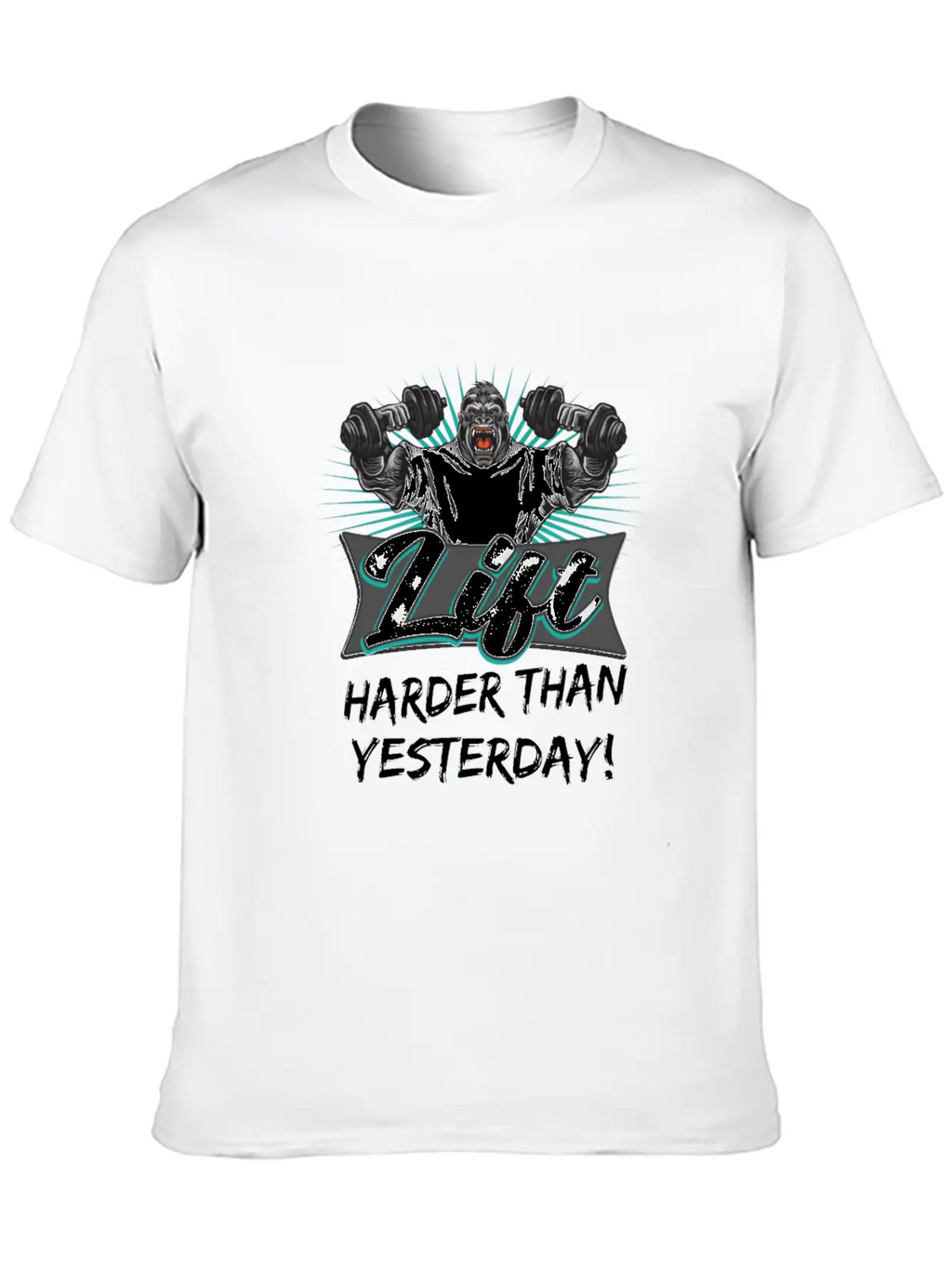 Lift Harder Than Yesterday Workout Motivation Classic Cotton Tee – Unisex Comfort For Any Season