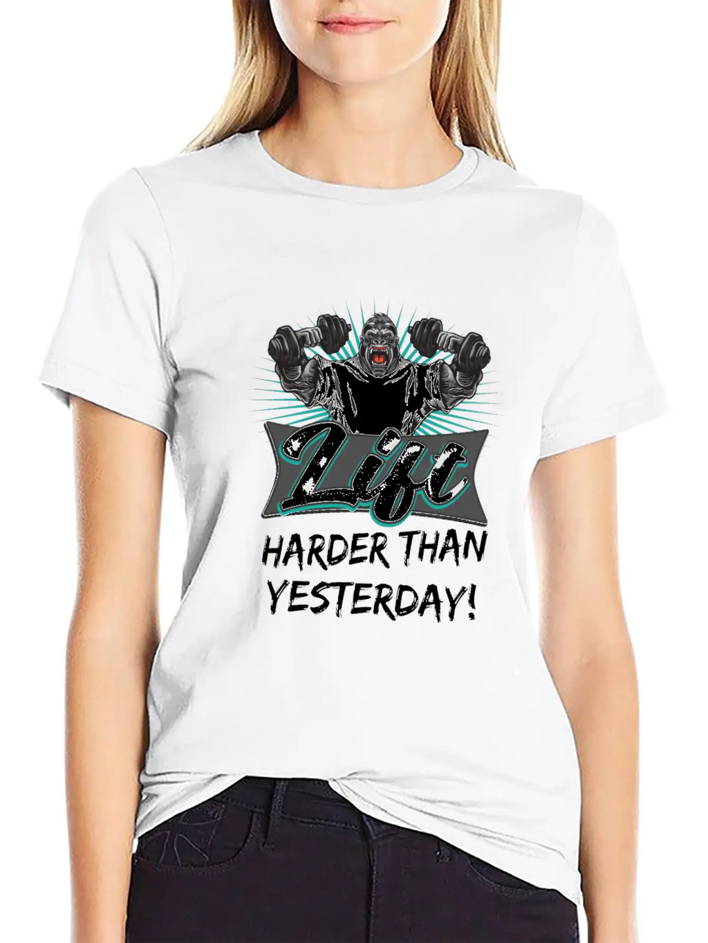 Lift Harder Than Yesterday Workout Motivation Classic Cotton Tee – Unisex Comfort For Any Season