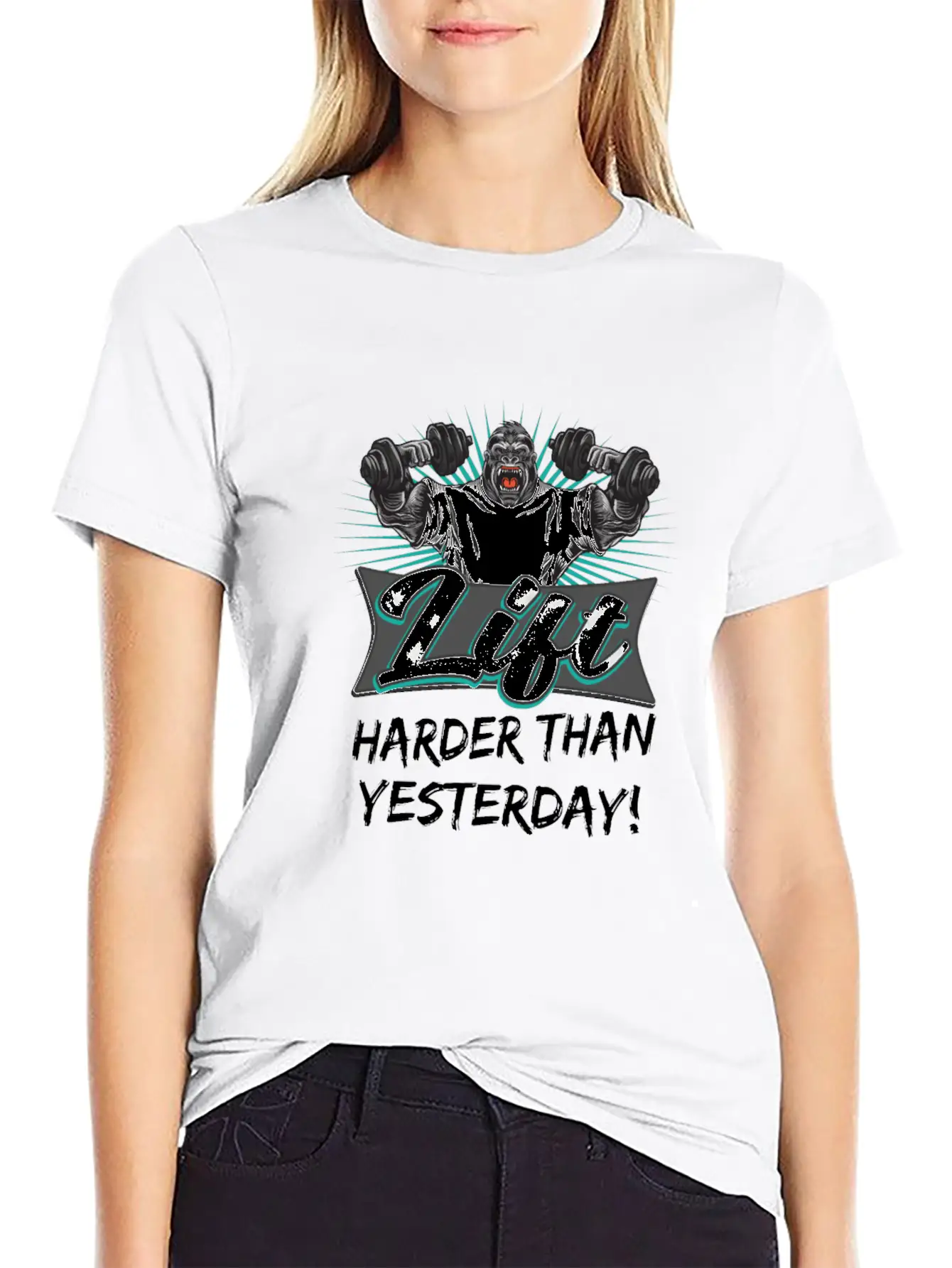 Lift Harder Than Yesterday Workout Motivation Classic Cotton Tee – Unisex Comfort For Any Season