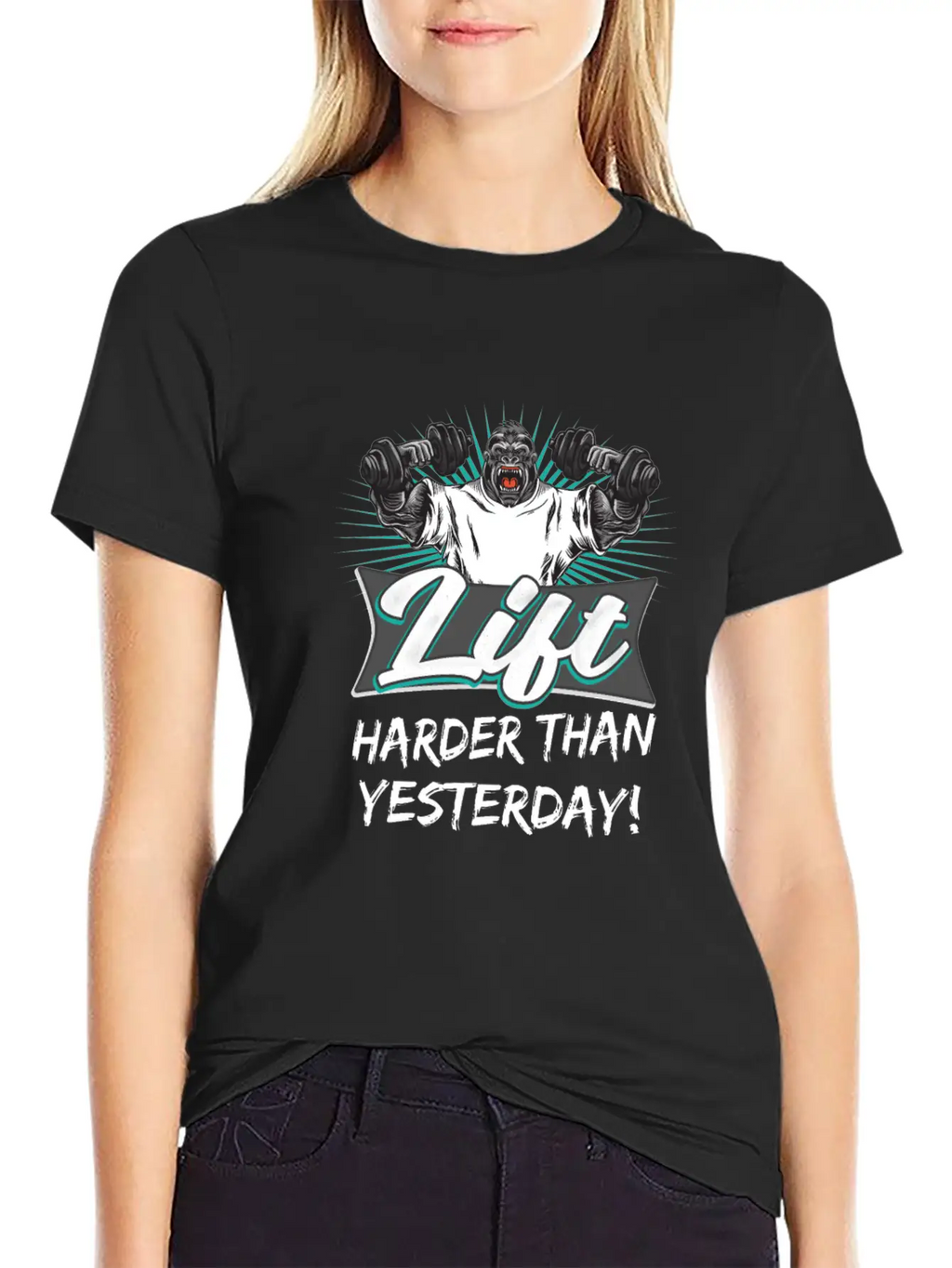 Lift Harder Than Yesterday Workout Motivation Classic Cotton Tee – Unisex Comfort For Any Season