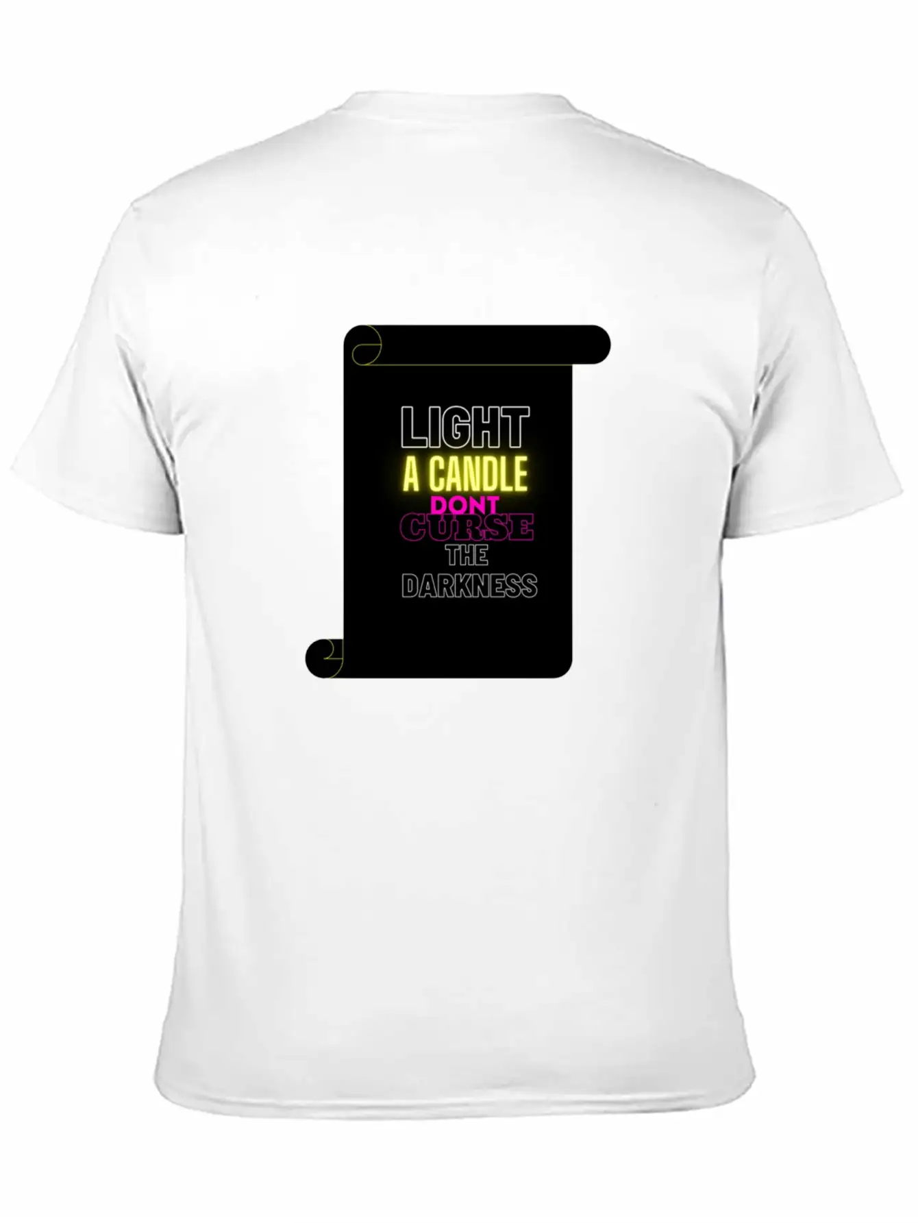 LIGHT A CANDLE DONT CURSE THE DARKNESS Classic Cotton Tee – Unisex Comfort For Any Season