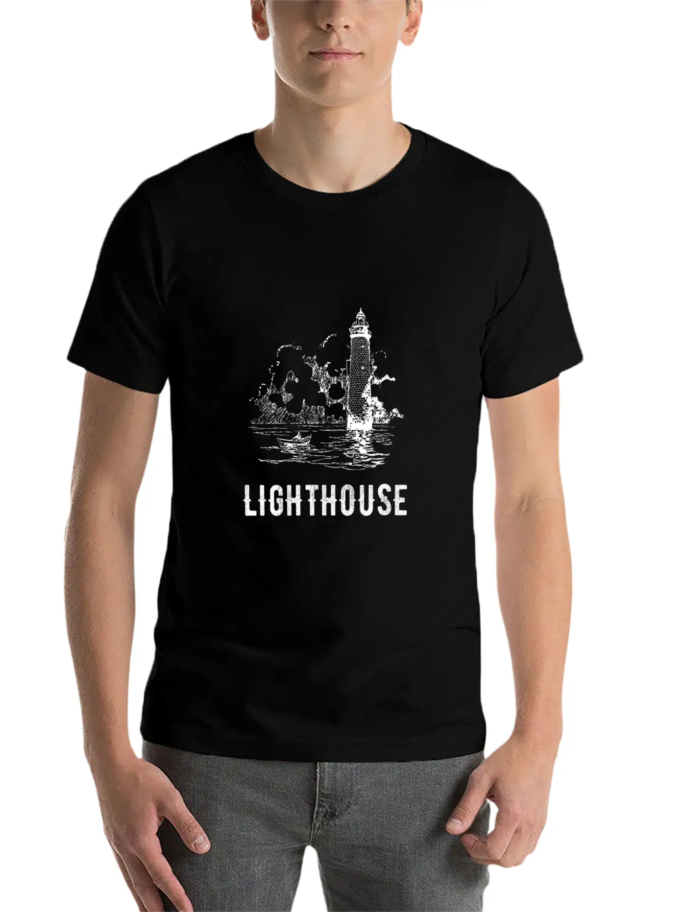 Light House 2 Classic Cotton Tee – Unisex Comfort For Any Season