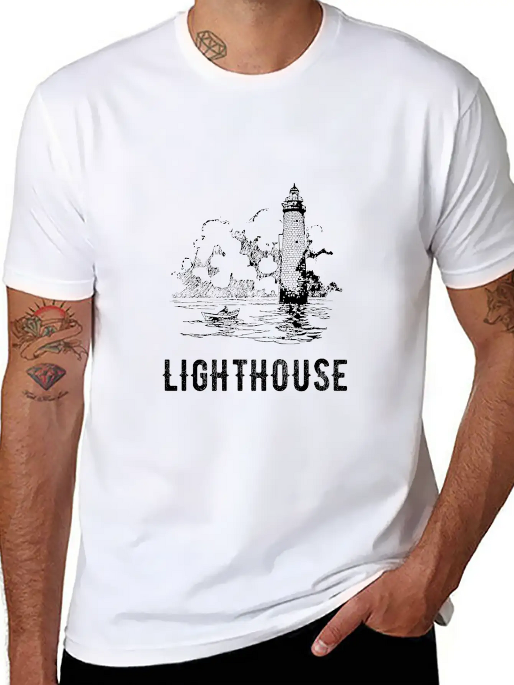 Light House 2 Classic Cotton Tee – Unisex Comfort For Any Season