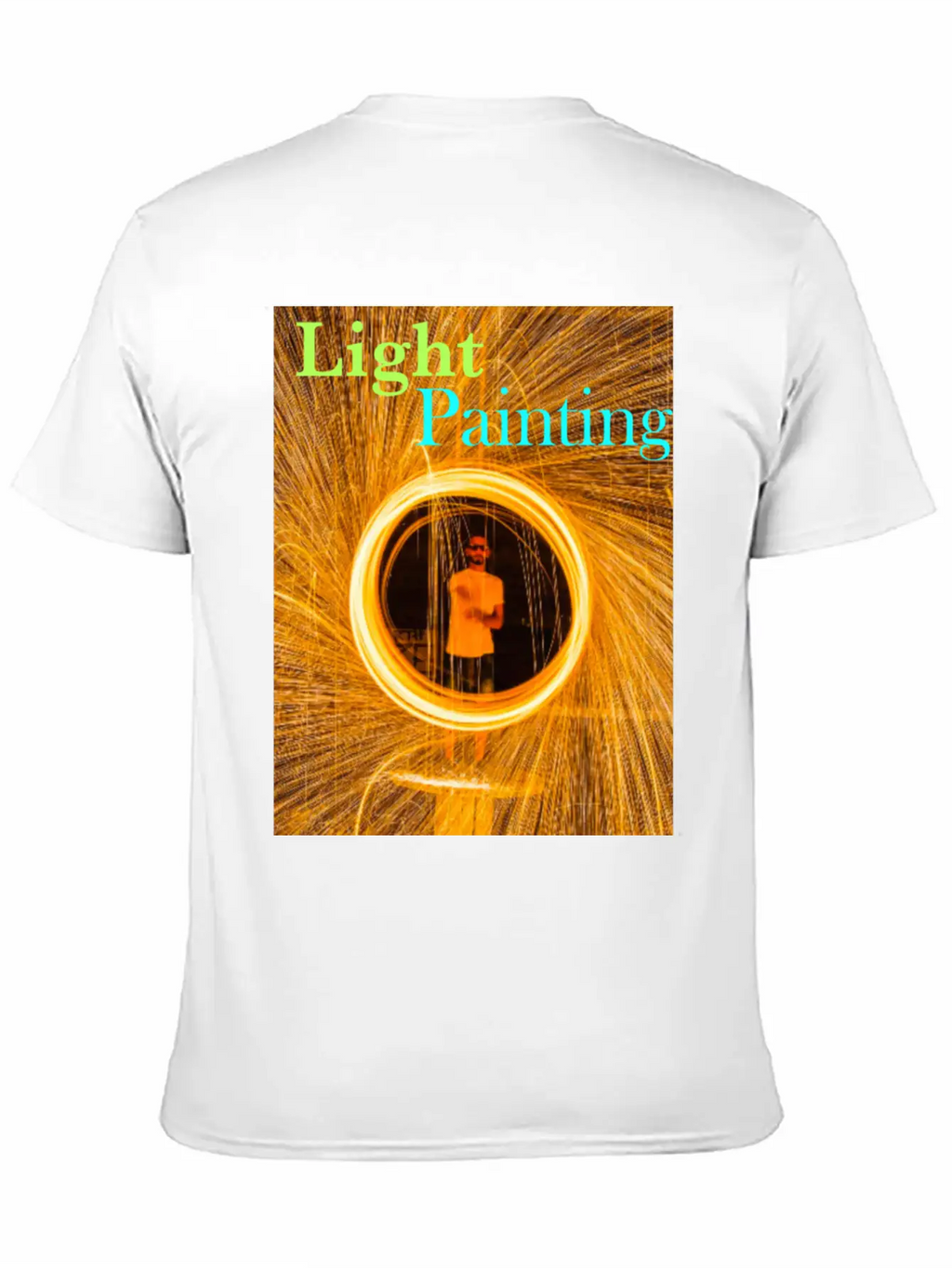 Light Painting Breathable Graphic T-Shirt – Perfect For Casual Days