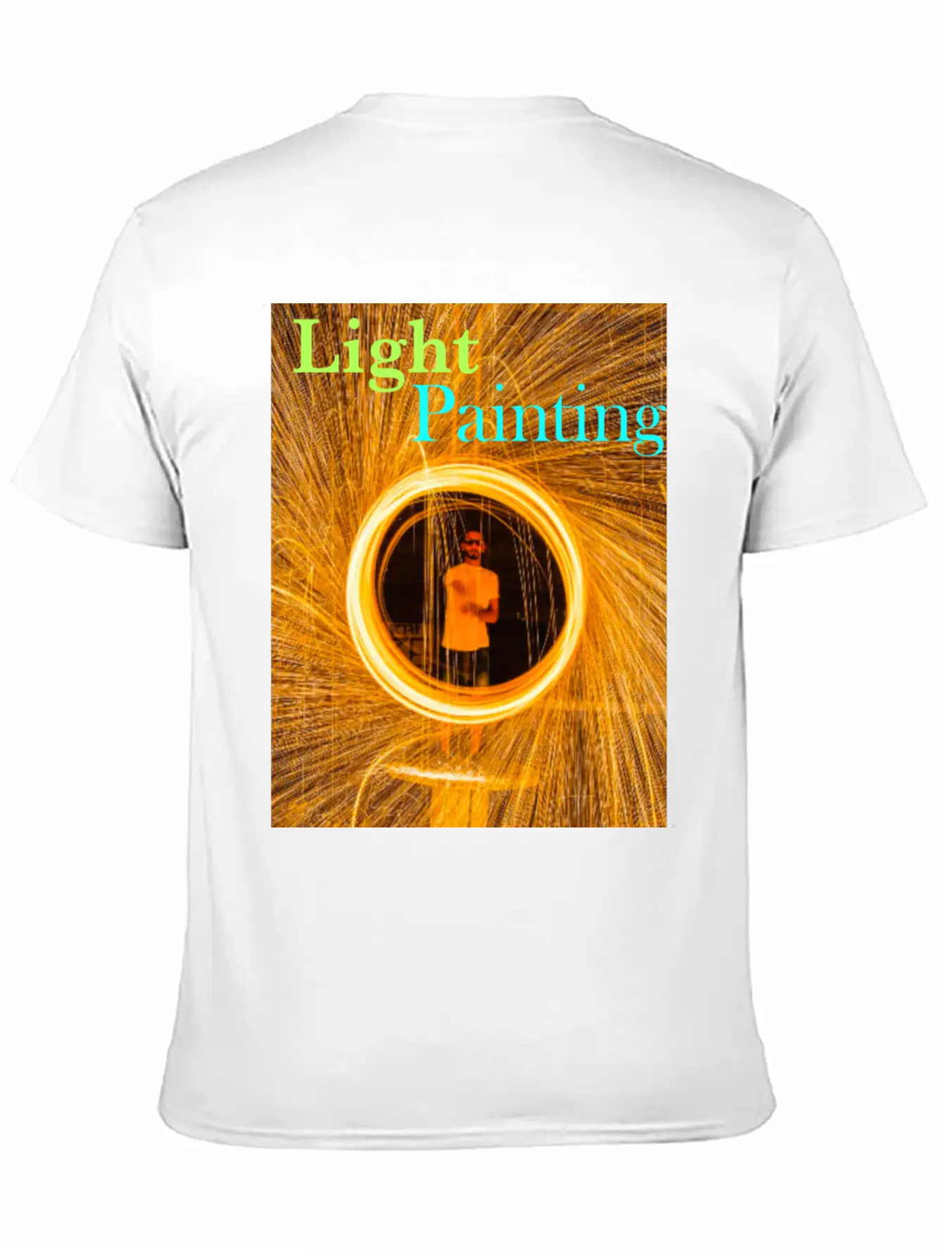 Light Painting Breathable Graphic T-Shirt – Perfect For Casual Days