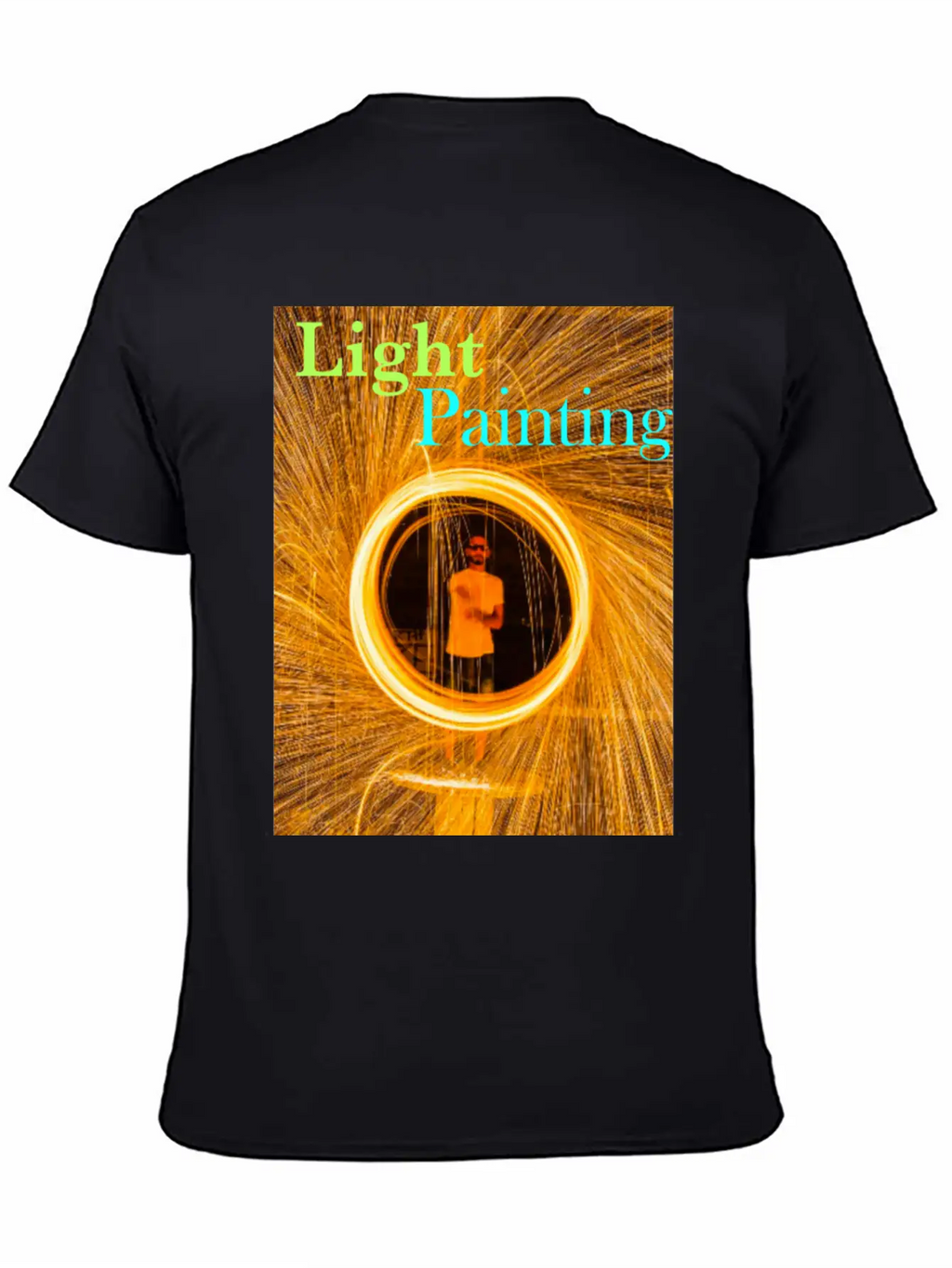 Light Painting Breathable Graphic T-Shirt – Perfect For Casual Days