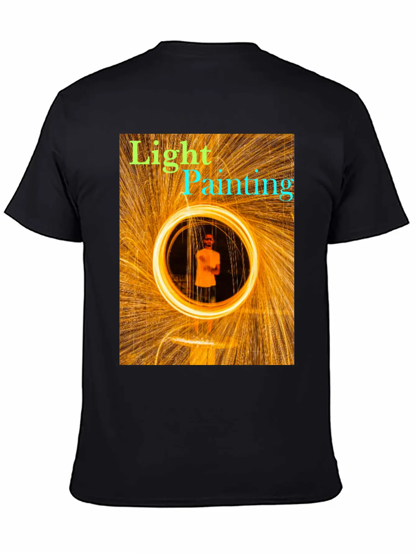Light Painting Breathable Graphic T-Shirt – Perfect For Casual Days