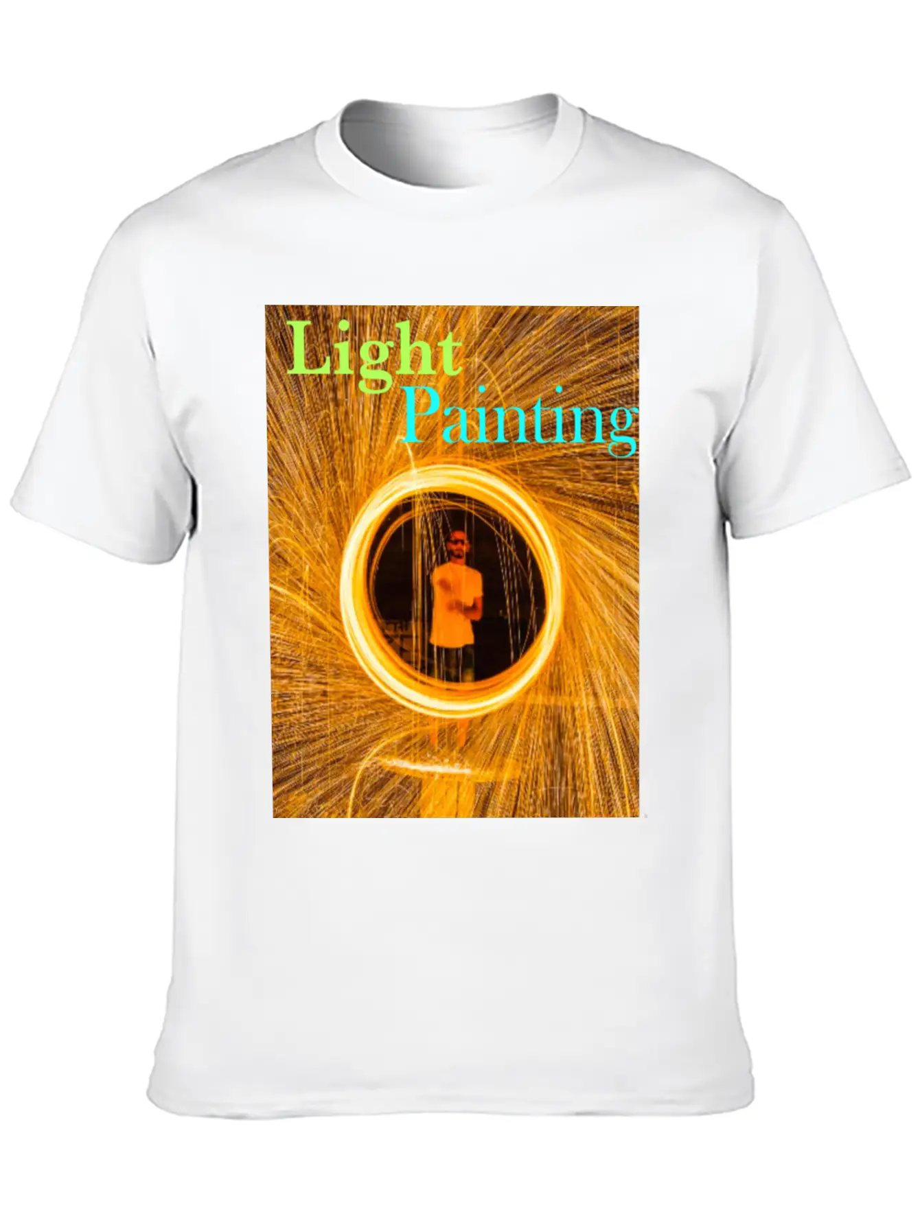Light Painting Breathable Graphic T-Shirt – Perfect For Casual Days