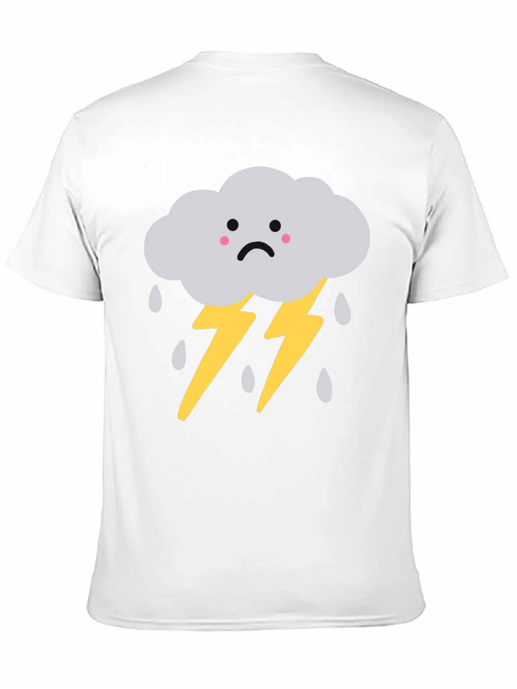 Lightning And Cloud Basic Graphic T-Shirt – Daily Comfort In Soft Cotton