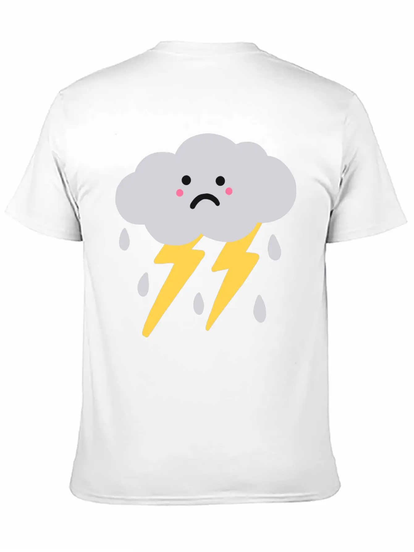 Lightning And Cloud Basic Graphic T-Shirt – Daily Comfort In Soft Cotton